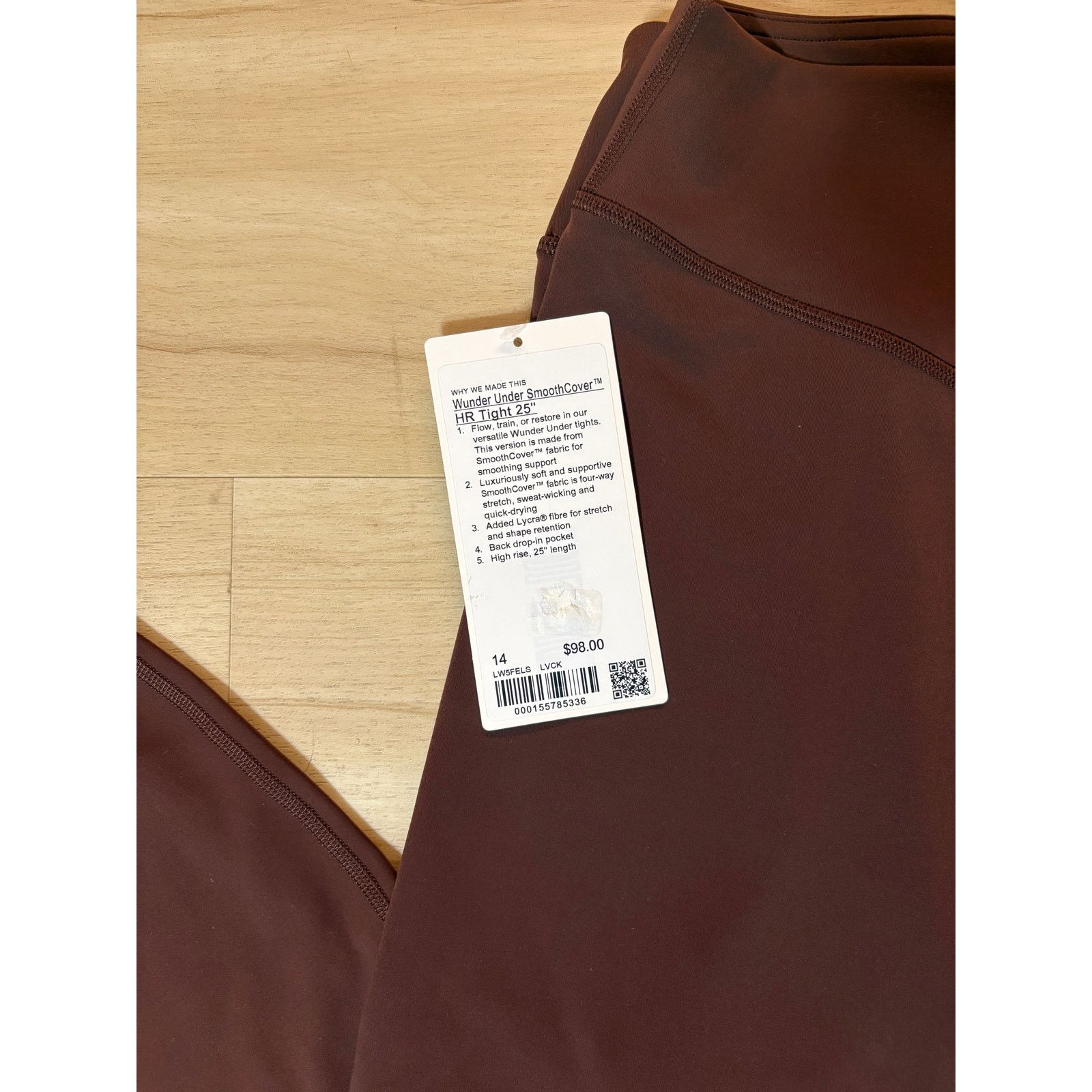 Lululemon NWT Lululemon Wunder Under HR Tight 25" Size 14 Lava Cake Size 36" / US 14 / IT 50 - 2 Thumbnail