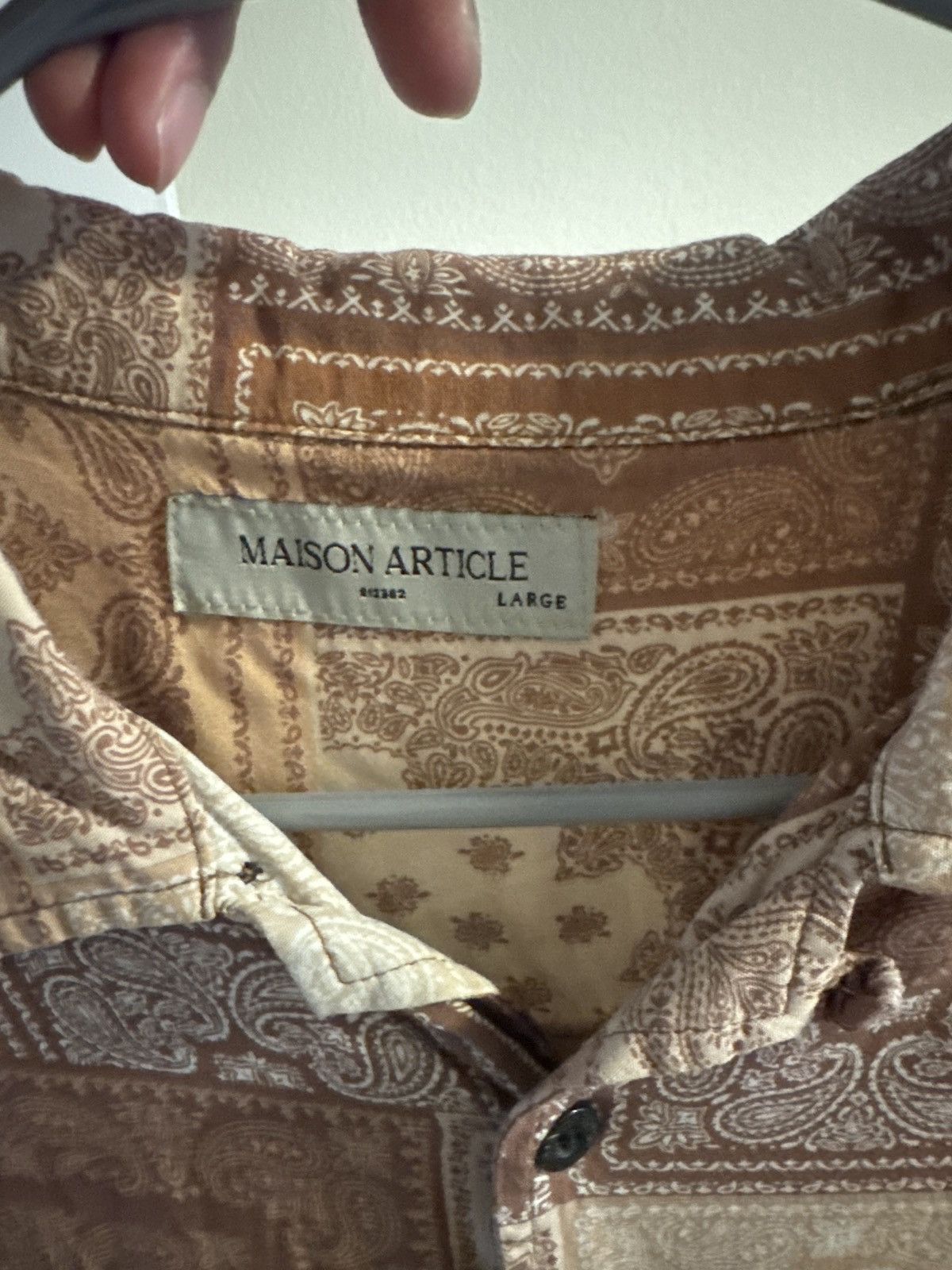 Other Maison Article Brown Button Up Shirt Size US L / EU 52-54 / 3 - 1 Thumbnail