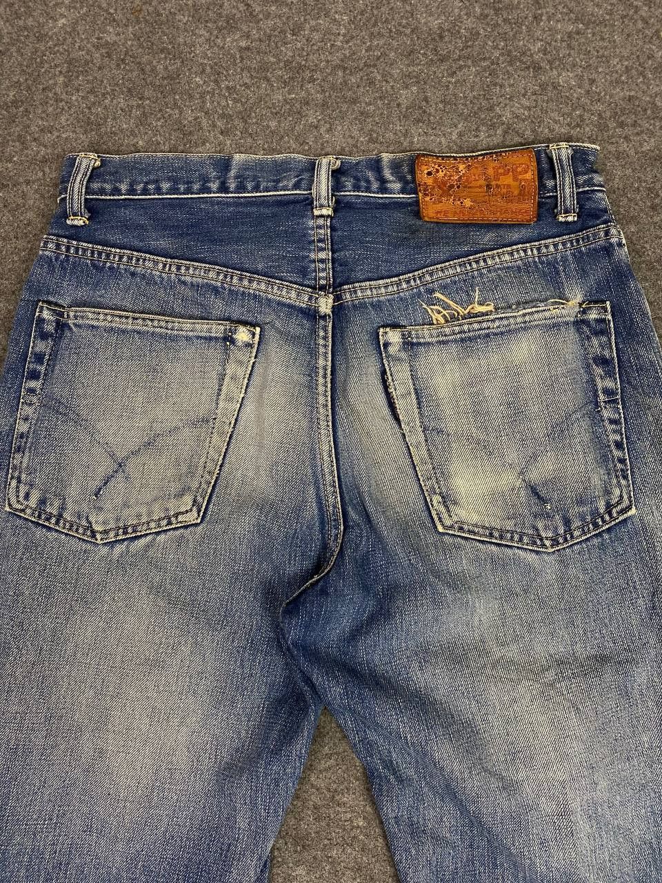 Japanese Brand vintage hr market selvedge distressed denim nice design Size US 32 / EU 48 - 3 Thumbnail