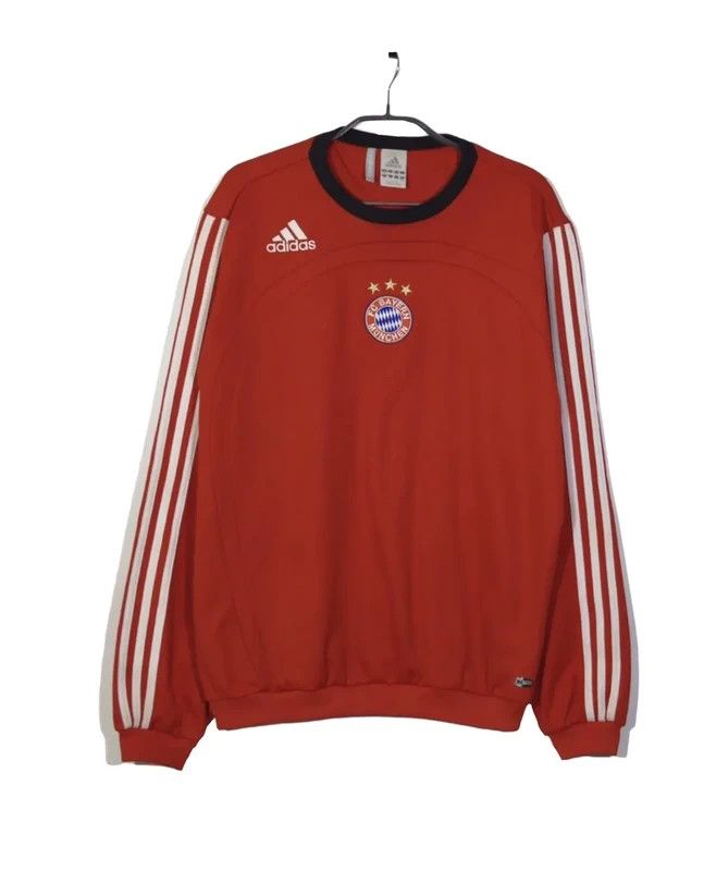 Adidas Bayern Munich Adidas 2007/08 Training Sweat Sz Medium Red Size US M / EU 48-50 / 2 - 1 Thumbnail