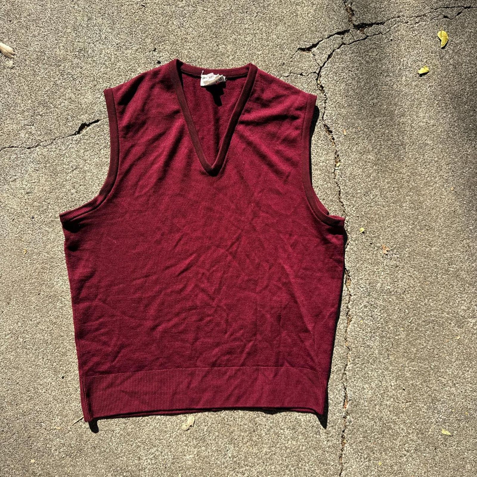 Nordstrom Vintage 1980s Nordstrom Merino Wool Sweater Vest – Size XL Size US XL / EU 56 / 4 - 1 Thumbnail