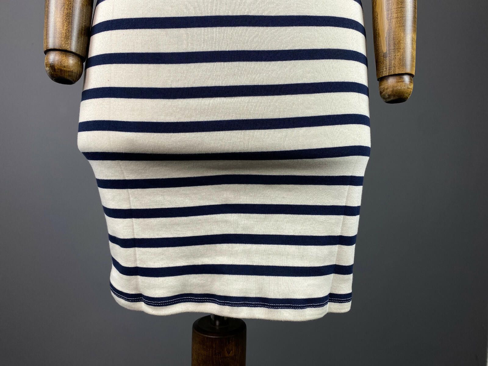 Desigual Desigual White Stripe Bodycon A-Line Dress Size S Size S / US 4 / IT 40 - 7 Thumbnail