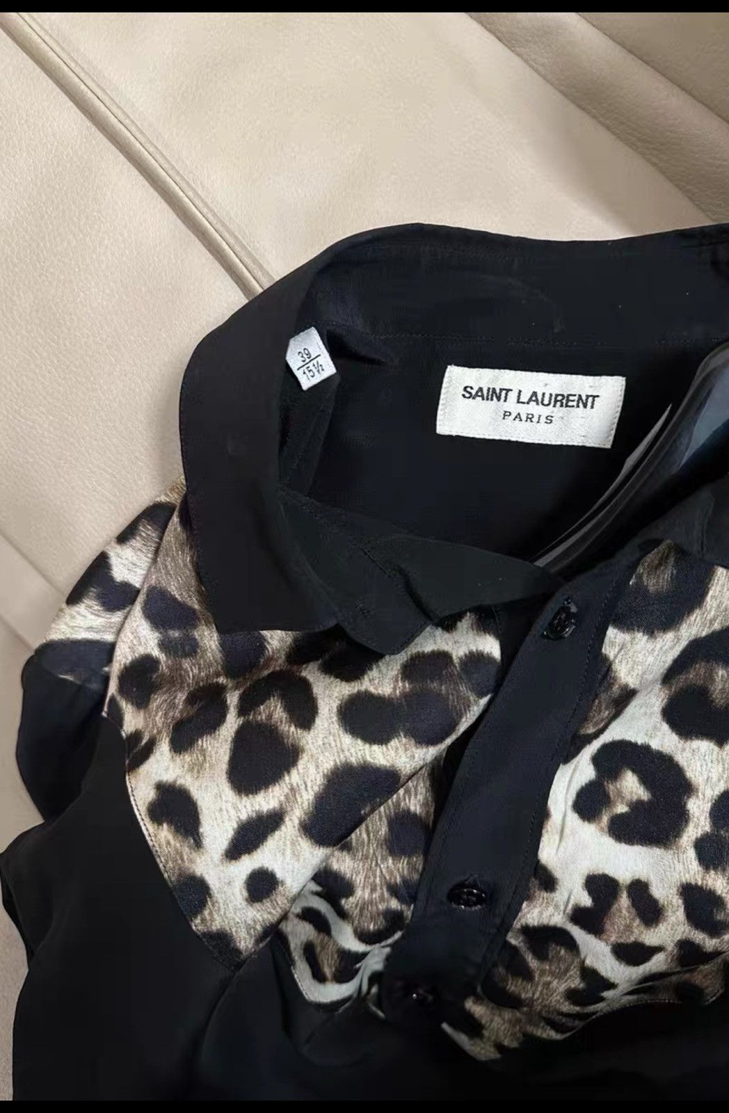 Saint Laurent Paris Saint Laurent SLP 2014FW Leopard Print Shirt Size US M / EU 48-50 / 2 - 4 Thumbnail