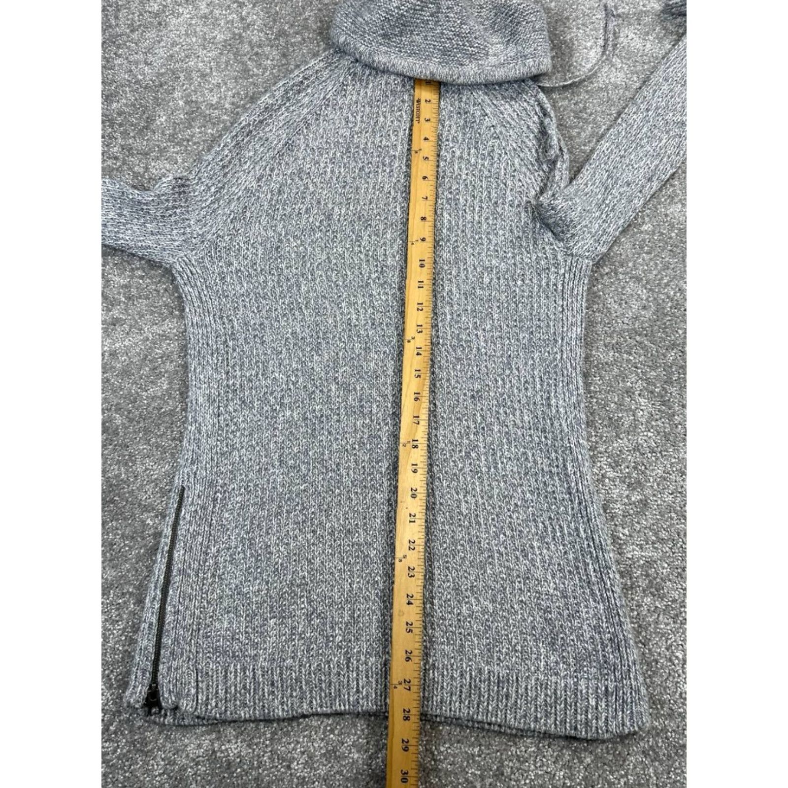 Athleta Athleta Womens Sweater Xxs Gray Knit Turtleneck Size XXS / US 00 / IT 34 - 7 Thumbnail