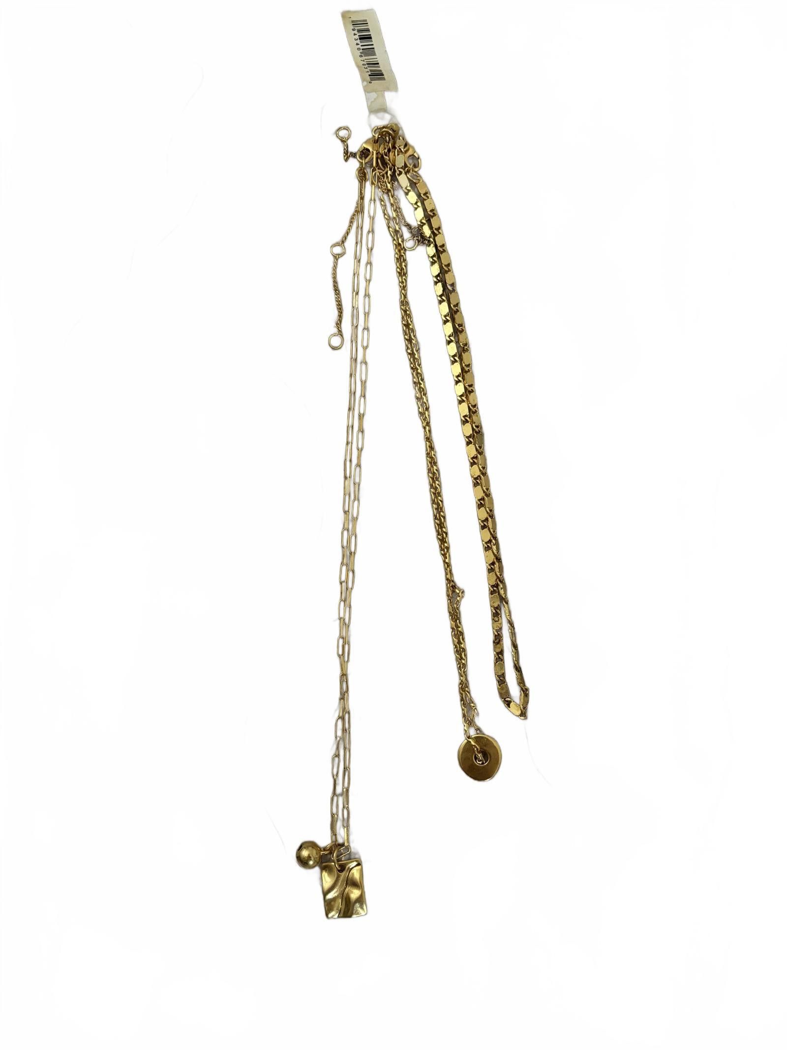 Madewell NWT Madewell Chic Layered 3 Gold Chain Necklace Size ONE SIZE - 1 Thumbnail