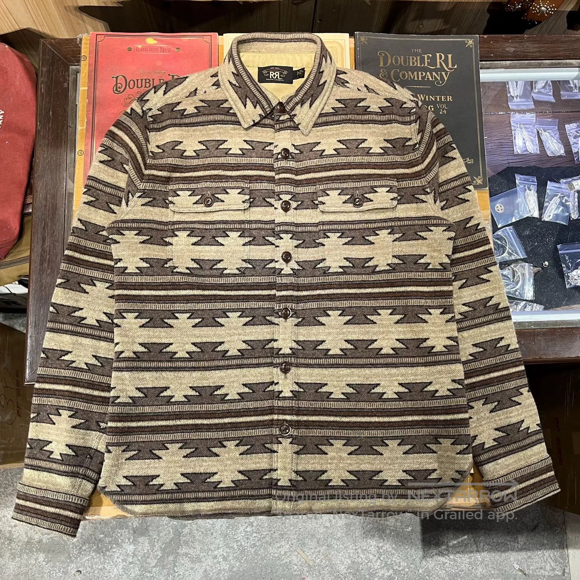 RRL Ralph Lauren southwest patterned wool shirt by rrl. Size US M / EU 48-50 / 2 - 2 Thumbnail