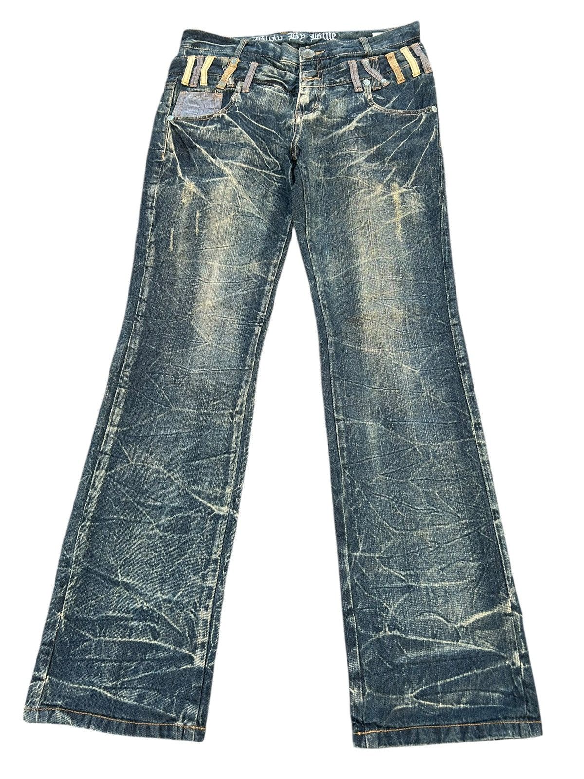 Japanese Brand × Kapital × Vintage Double Waist Skull Japanese Punk Style Denim Jeans Size US 33 - 12 Thumbnail