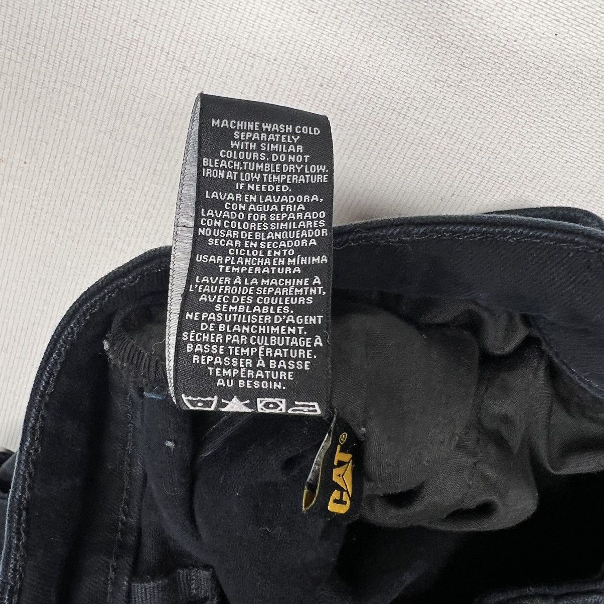 Caterpillar Cat Caterpillar Pants Black Carpenter Double Knee Workwear Size US 36 / EU 52 - 13 Thumbnail