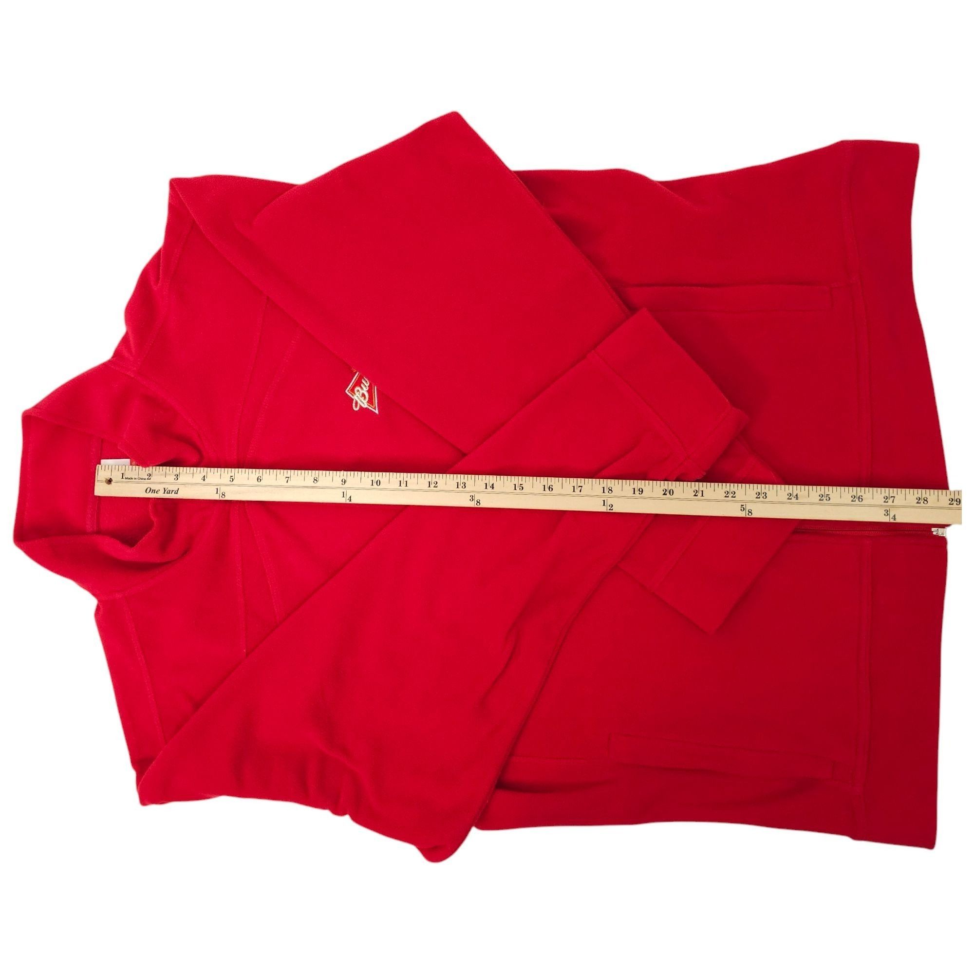 Other Budweiser Fleece Jacket Mens XL Embroidered Logo Full Zip Size US XL / EU 56 / 4 - 7 Thumbnail