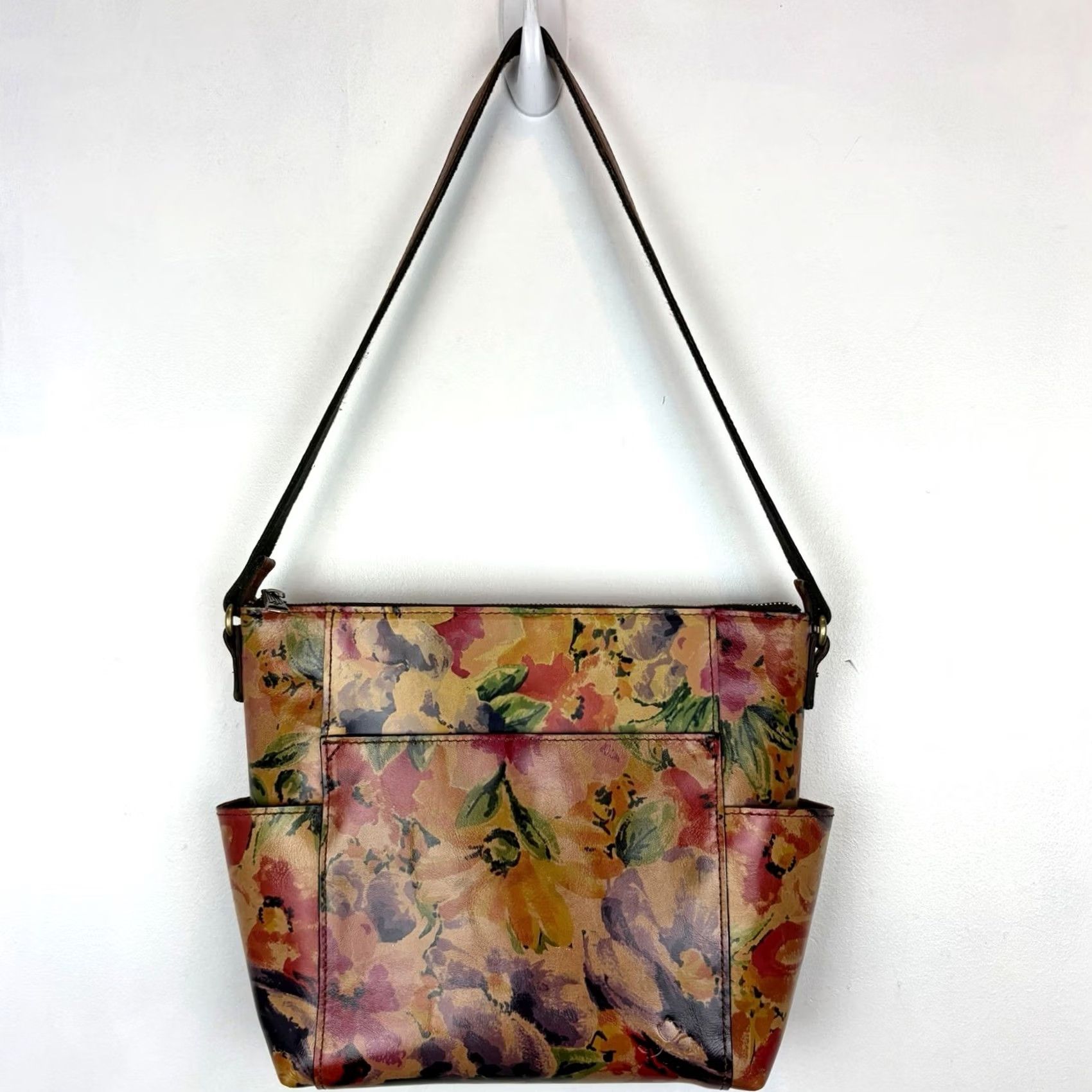 Patricia Nash Patricia Nash Aveley Rainforest Leather Crossbody Bag Read - Multicolor, Medium, Travel, Women's Crossbody Bag Size ONE SIZE - 2 Thumbnail