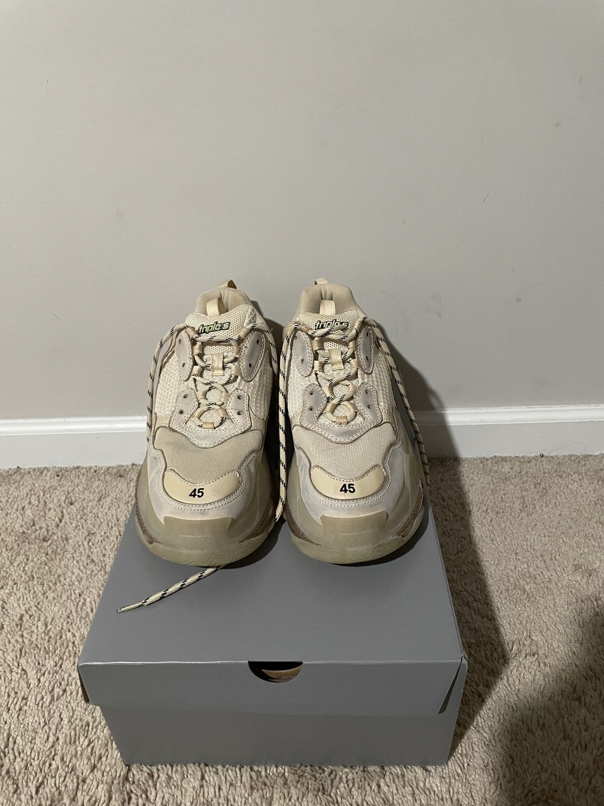 Balenciaga balenciaga triple s Size US 12 / EU 45 - 2 Thumbnail