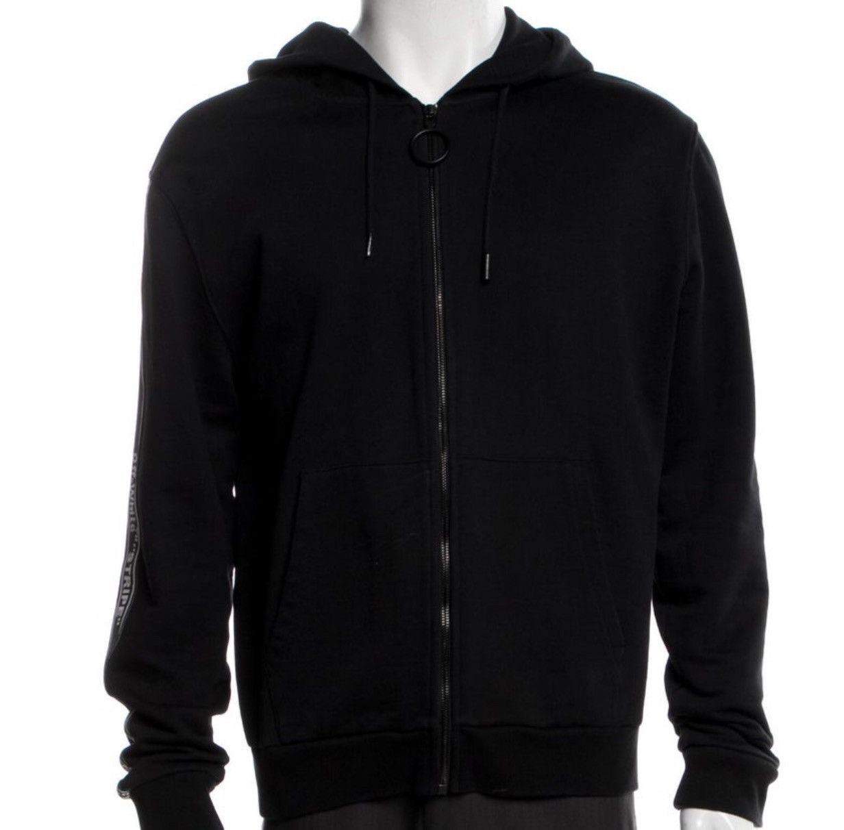 Off-White OFF-WHITE Side Stripe Tape Logo Hoodie Sweatshirt Size US M / EU 48-50 / 2 - 2 Thumbnail