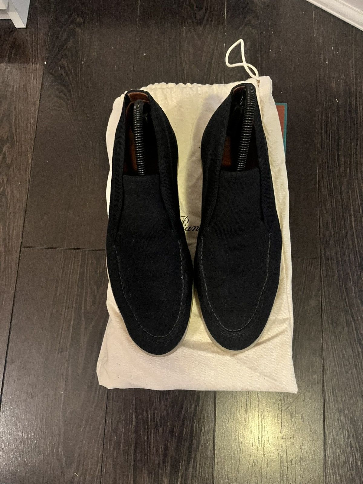 Loro Piana Loro Piana Knit navy Open walk uk 7/6,5 eu 41/40.5 Size US 8 / EU 41 - 2 Thumbnail