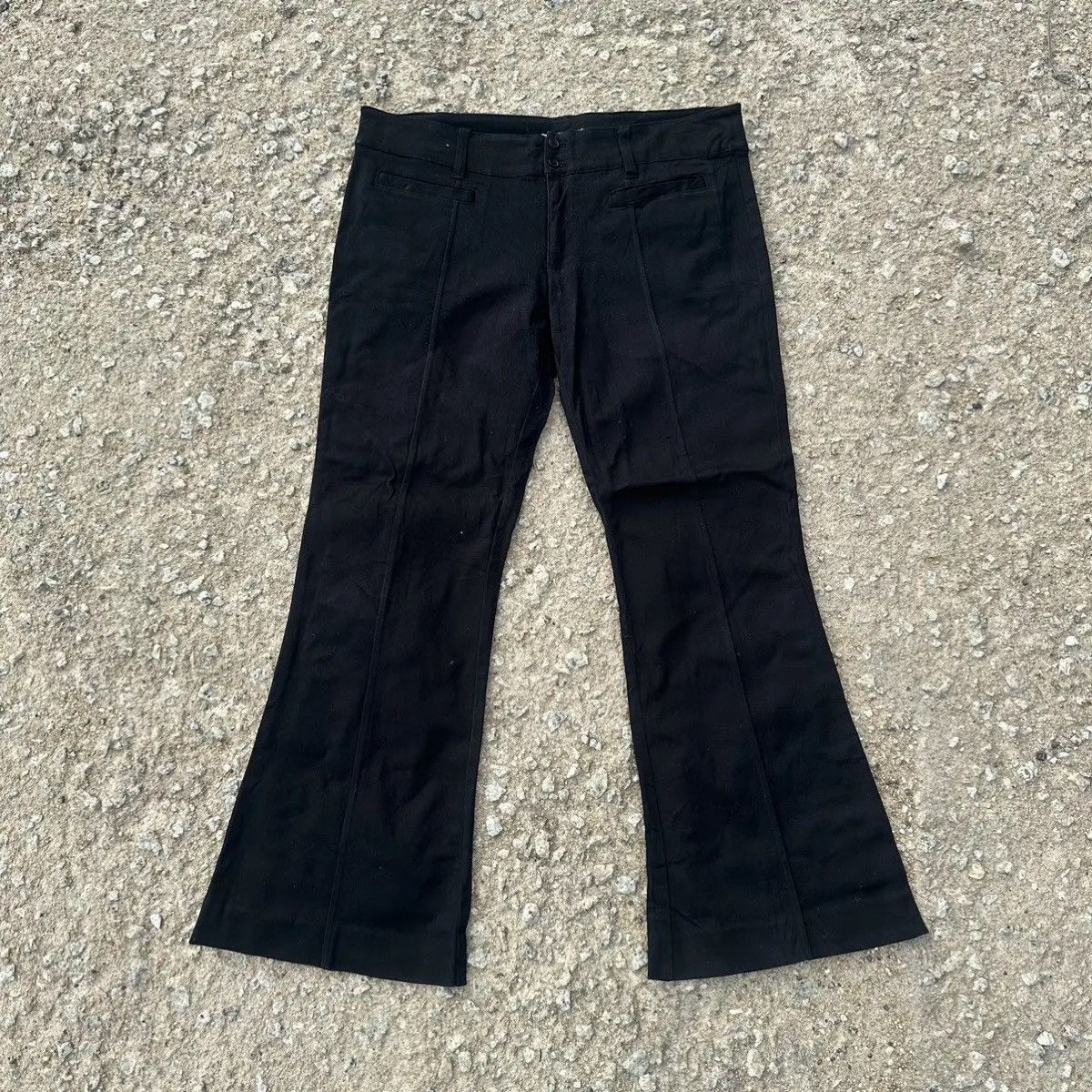 Japanese Brand PLANT BLEND Wide Legs Trousers Flare/Bootcut Blank Pants Size 33" - 1 Thumbnail