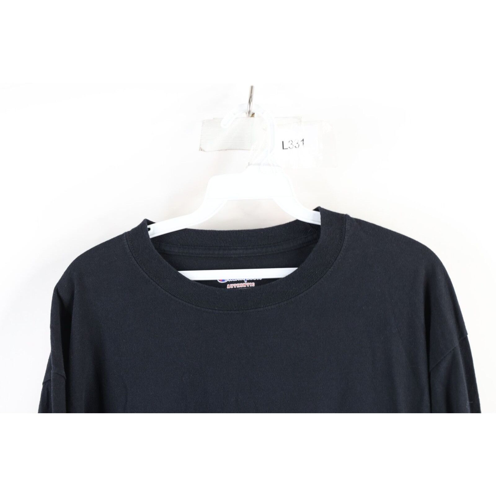 Champion × Vintage Vintage Champion Faded Long Sleeve T-Shirt Black Size US L / EU 52-54 / 3 - 2 Thumbnail