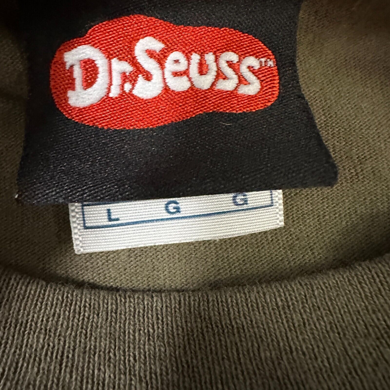The Unbranded Brand Vintage Dr Seuss The Grinch T-Shirt Men Large Olive Green Size US L / EU 52-54 / 3 - 3 Thumbnail