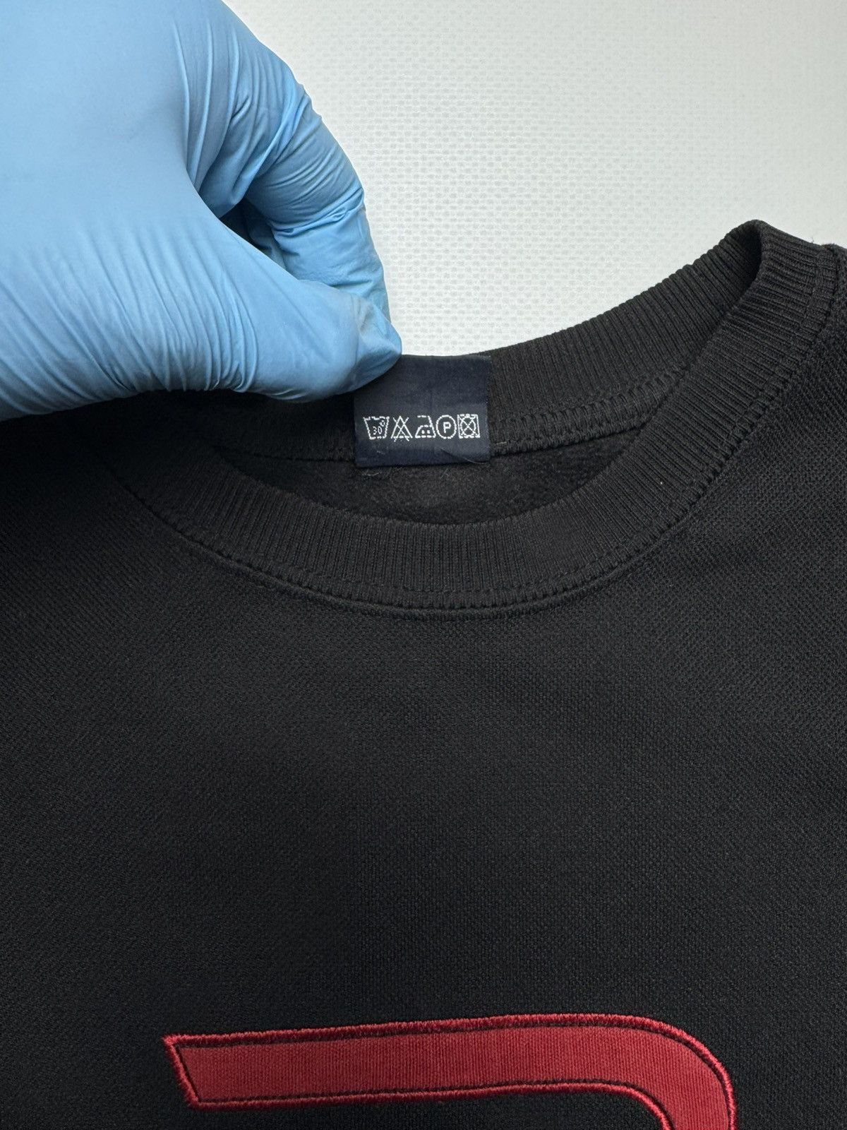 Diesel Diesel "D" Logo & Sleeve Hits Sweatshirt - Black/Red Size US L / EU 52-54 / 3 - 5 Thumbnail
