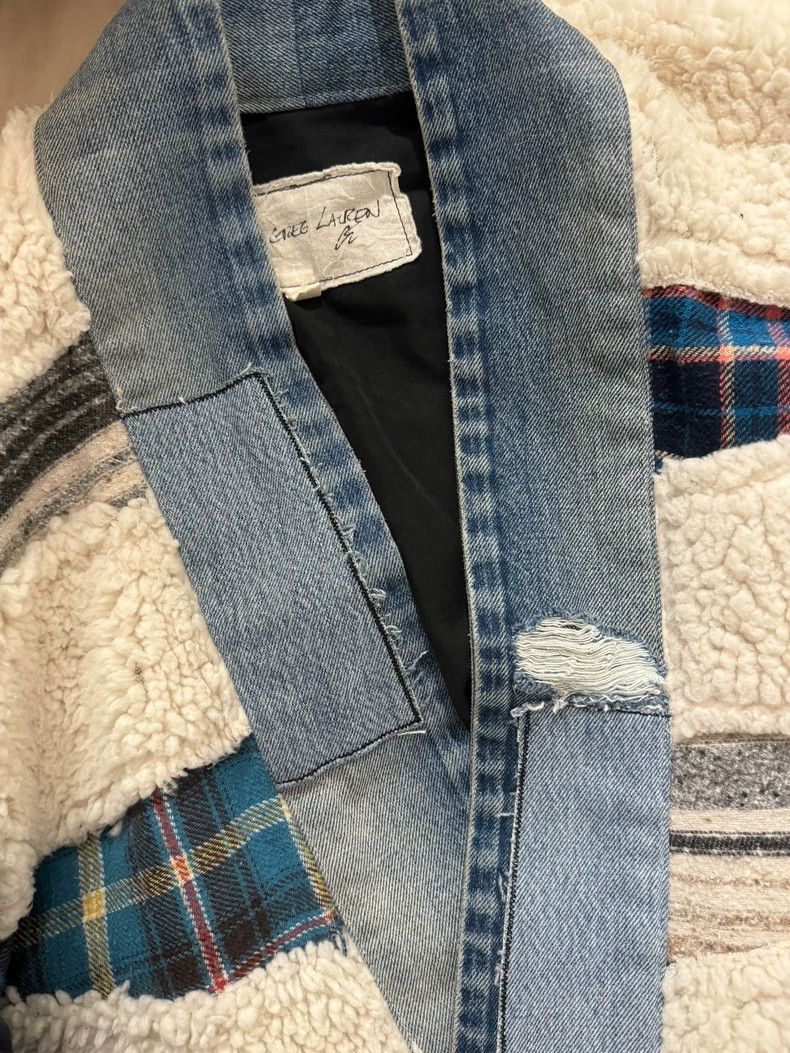 Greg Lauren Greg Lauren size4 Lamb wool splicing road Size US XL / EU 56 / 4 - 4 Thumbnail