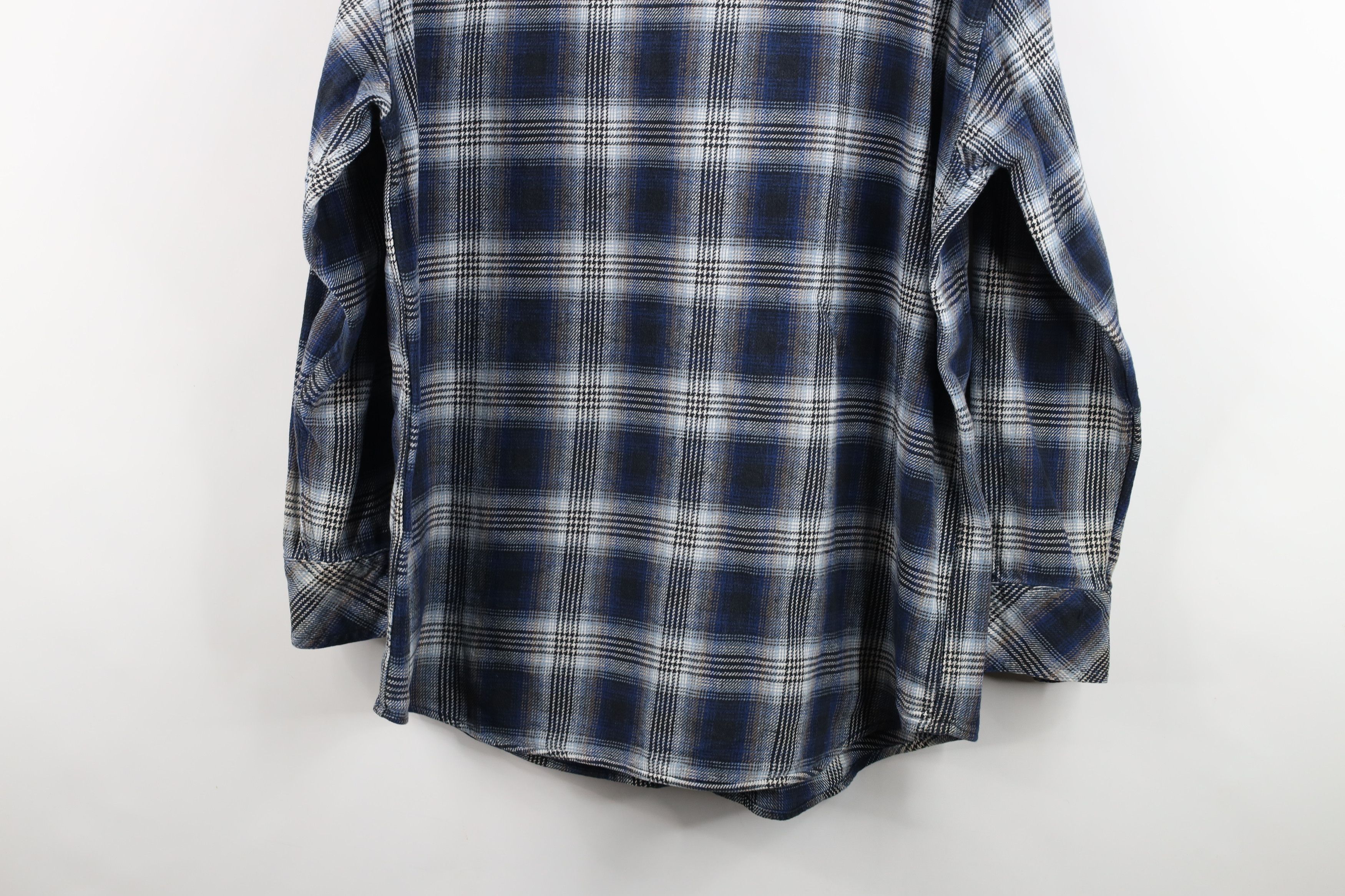 Vintage Vintage 90s Streetwear Flannel Western Snap Button Shirt Size US XXL / EU 58 / 5 - 11 Thumbnail