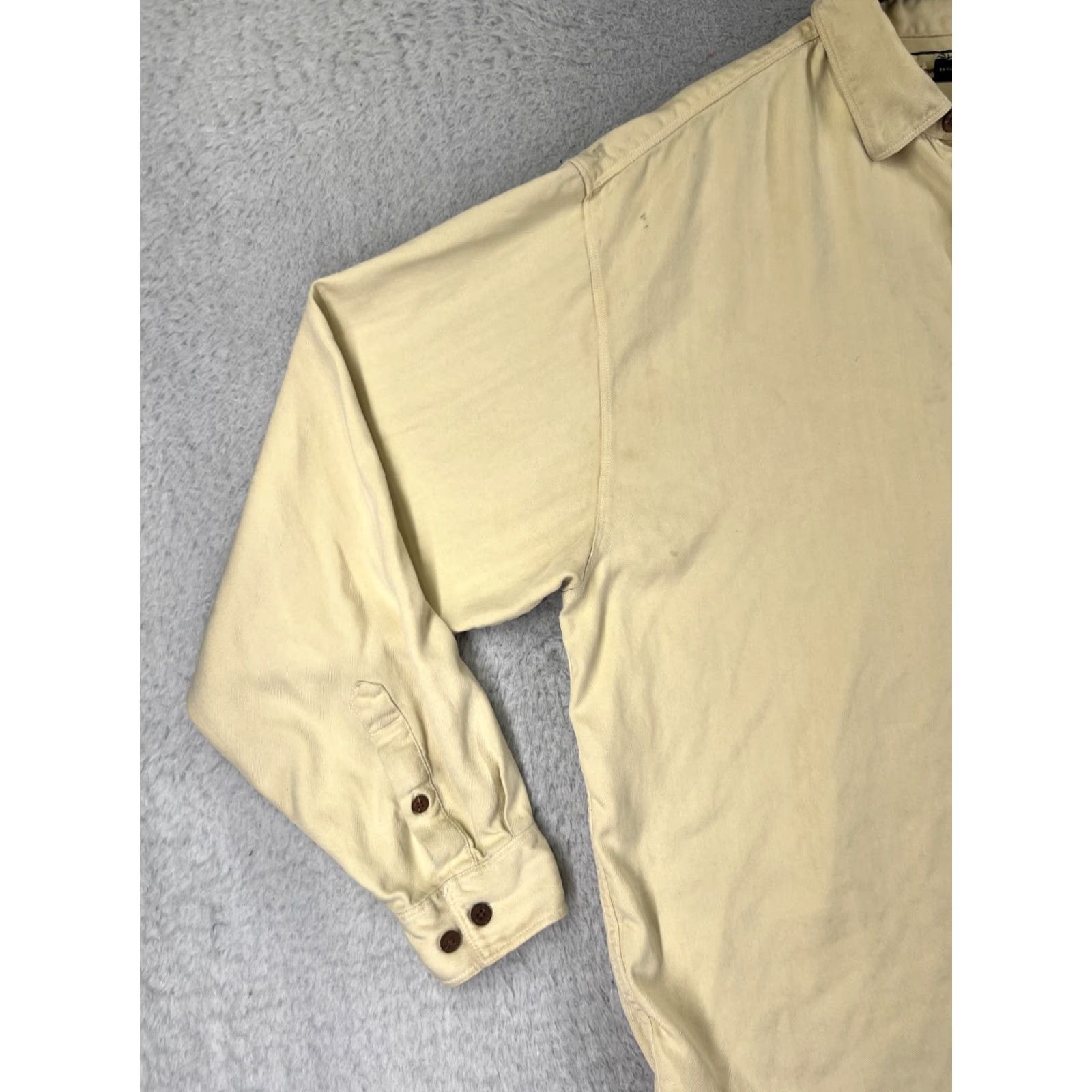 Tommy Bahama Tommy Bahama Shirt Men XL Yellow Long Sleeve Silk Herringbone Button-Up Comfortable Casual Hawaii Resort - Mens Size US XL / EU 56 / 4 - 3 Thumbnail