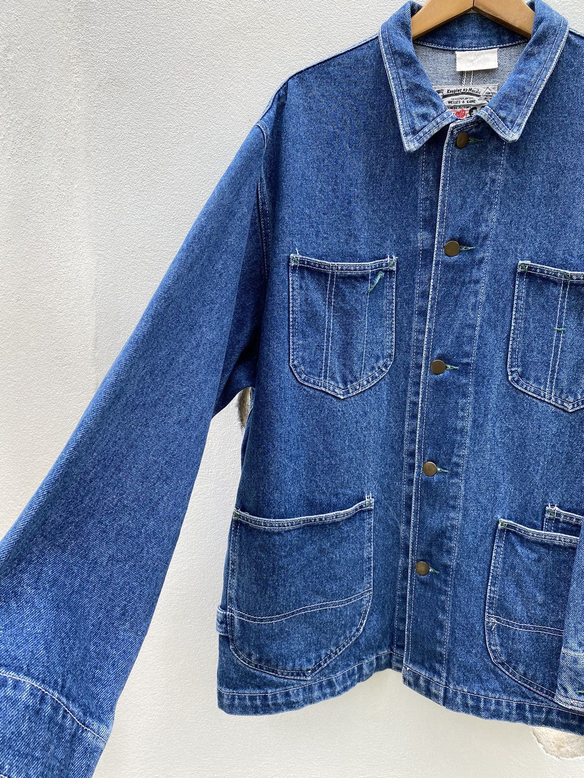 Vintage Hot Gossip denim work jacket Size US XL / EU 56 / 4 - 3 Thumbnail