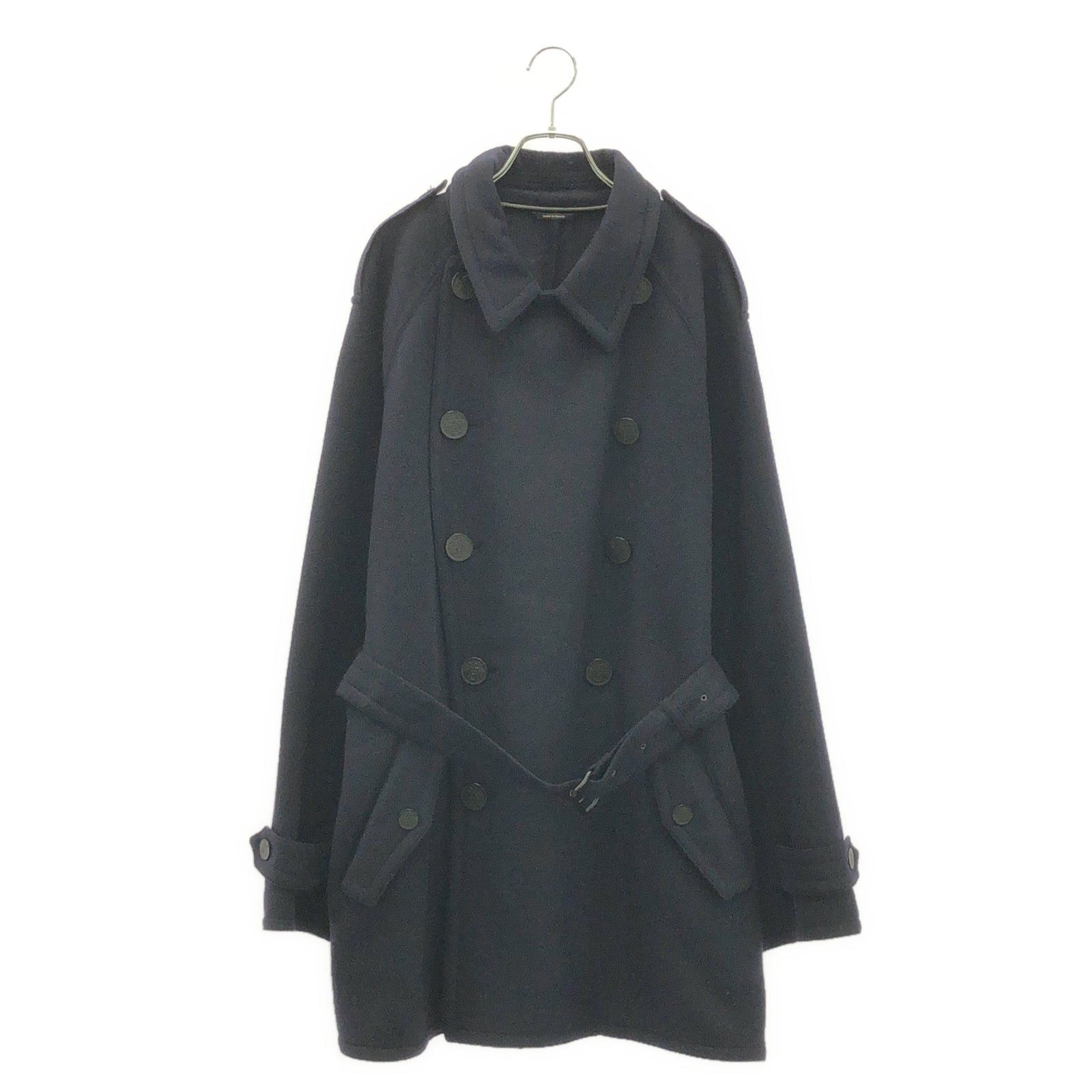 Hermes Hermes Coat Trench Cashmere Navy Size ONE SIZE - 1 Thumbnail