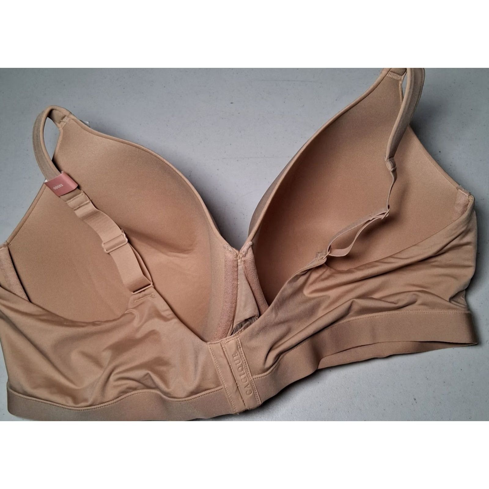 Vintage Cacique Bra 50DDD Full Coverage Padded Underwire Comfort Bliss Beige Tan NEW Women's Size ONE SIZE - 4 Thumbnail