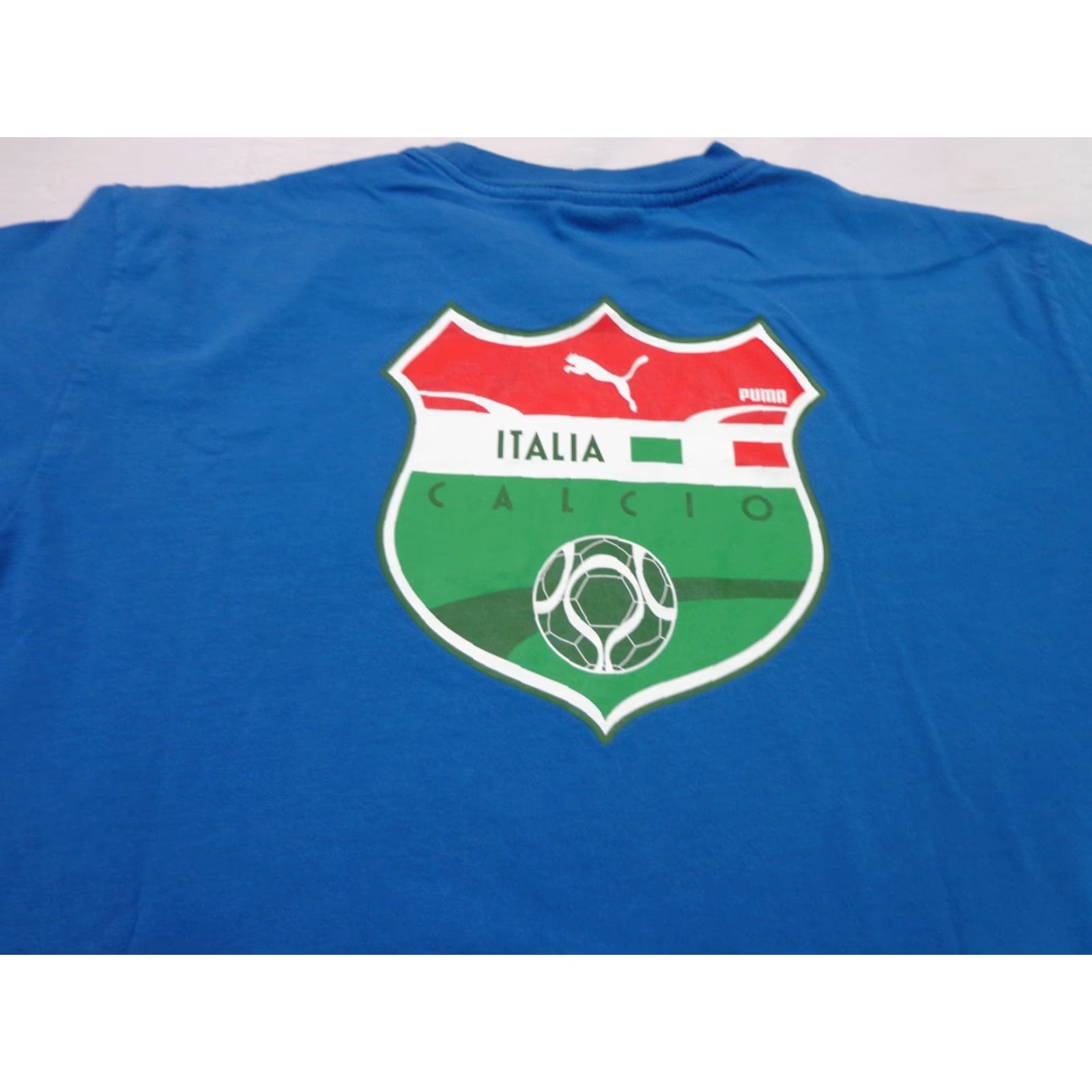 Puma PUMA ITALIA CALCIO SOCCER FUTBOL BLUE T-SHIRT M PUMA Men Short Sleeve Size M Blue Sports VS Flaw Size US M / EU 48-50 / 2 - 2 Thumbnail