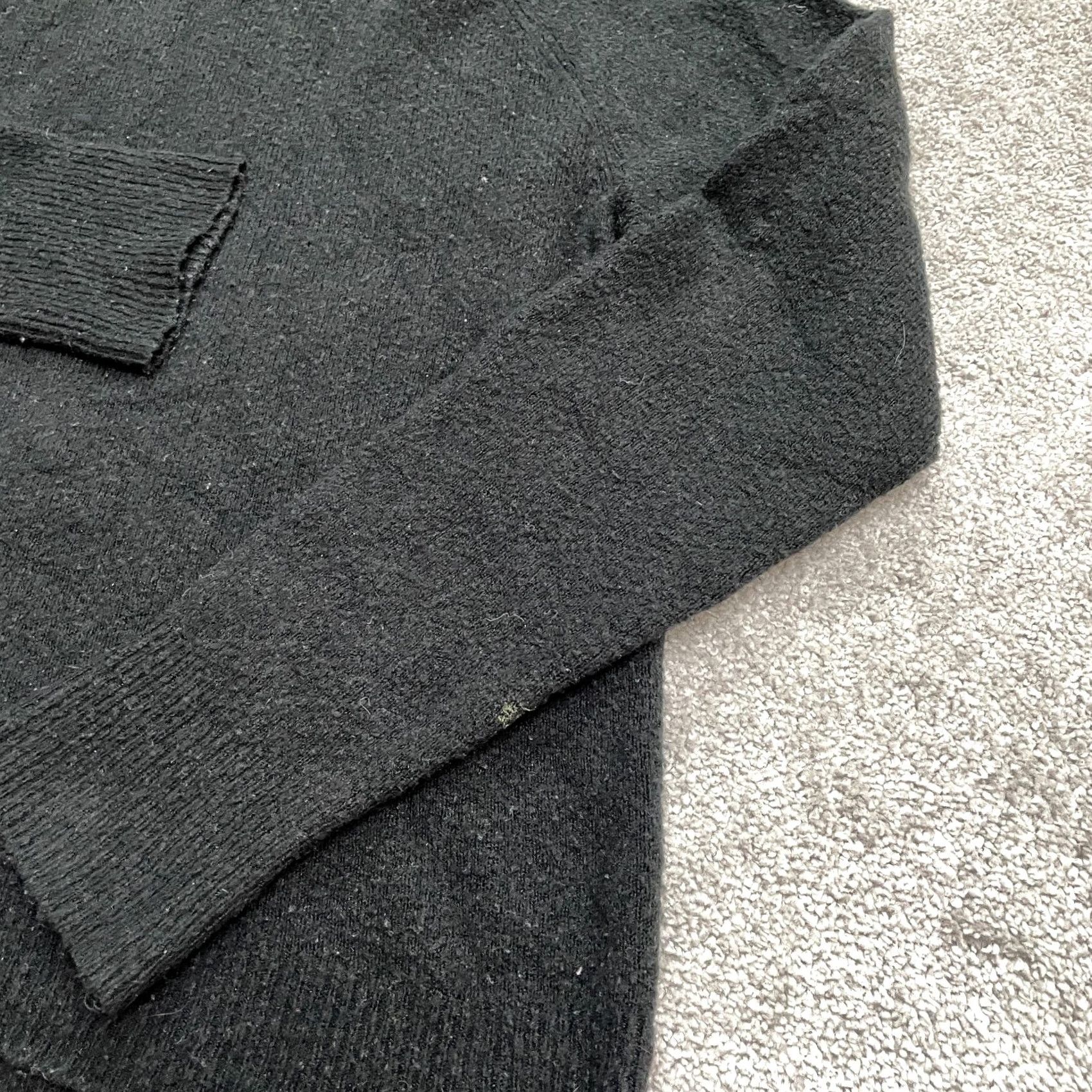 J.Crew J.Crew Wool Blend Pullover Sweater Womens Large Black Buttons Knit Casual Work Size L / US 10 / IT 46 - 4 Thumbnail