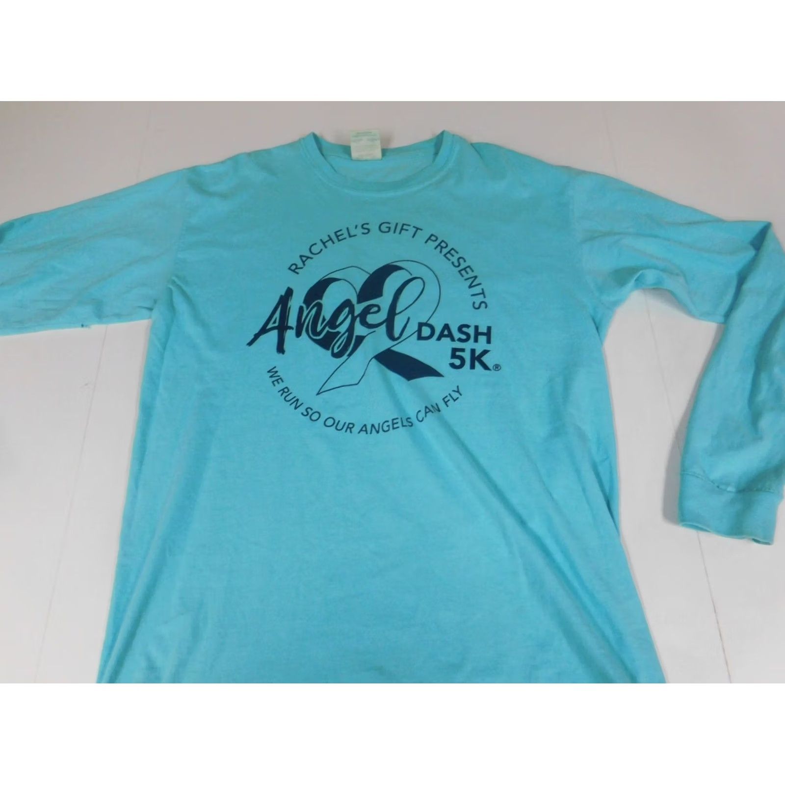 Comfort Colors Comfort Colors Mens Shirt M Blue Long Sleeve Crew Neck Logo Cotton Size US M / EU 48-50 / 2 - 2 Thumbnail