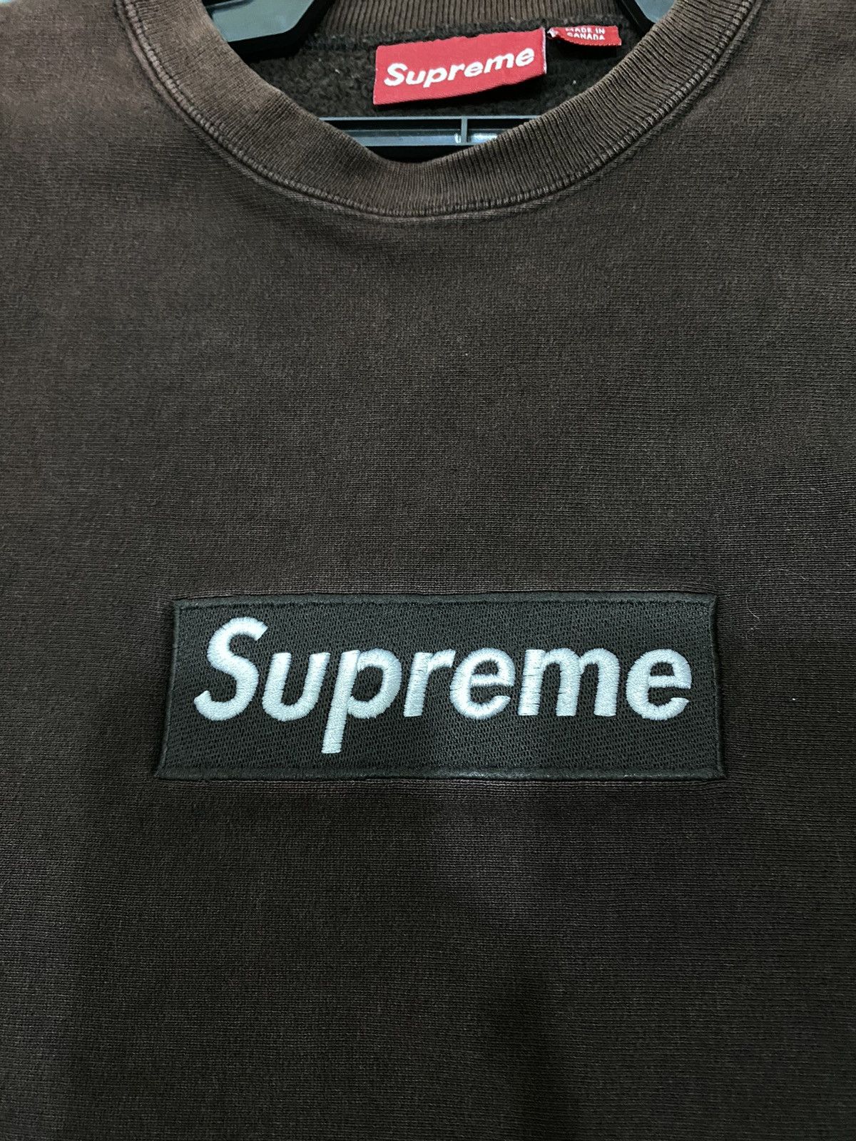 Supreme Vintage super rare supreme box logo bogo brown sweatshirt Size US L / EU 52-54 / 3 - 4 Thumbnail