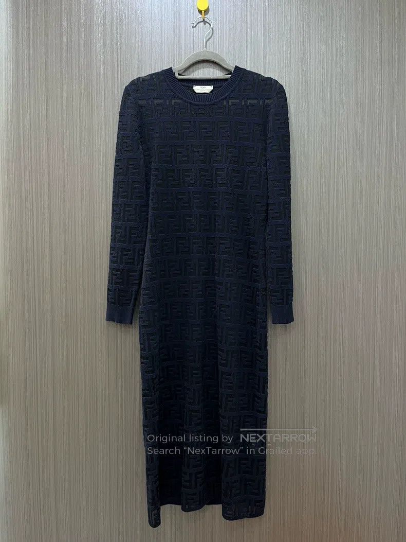 Fendi Fendi SS23 Letter Logo Monogram Printed Sheer Long Sleeve Size XS / US 0-2 / IT 36-38 - 4 Thumbnail