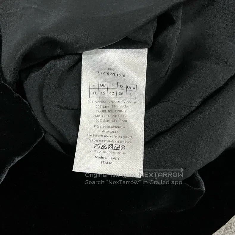 Dior Dior Show style bee embroidery black velvet dress Size XS / US 0-2 / IT 36-38 - 7 Thumbnail