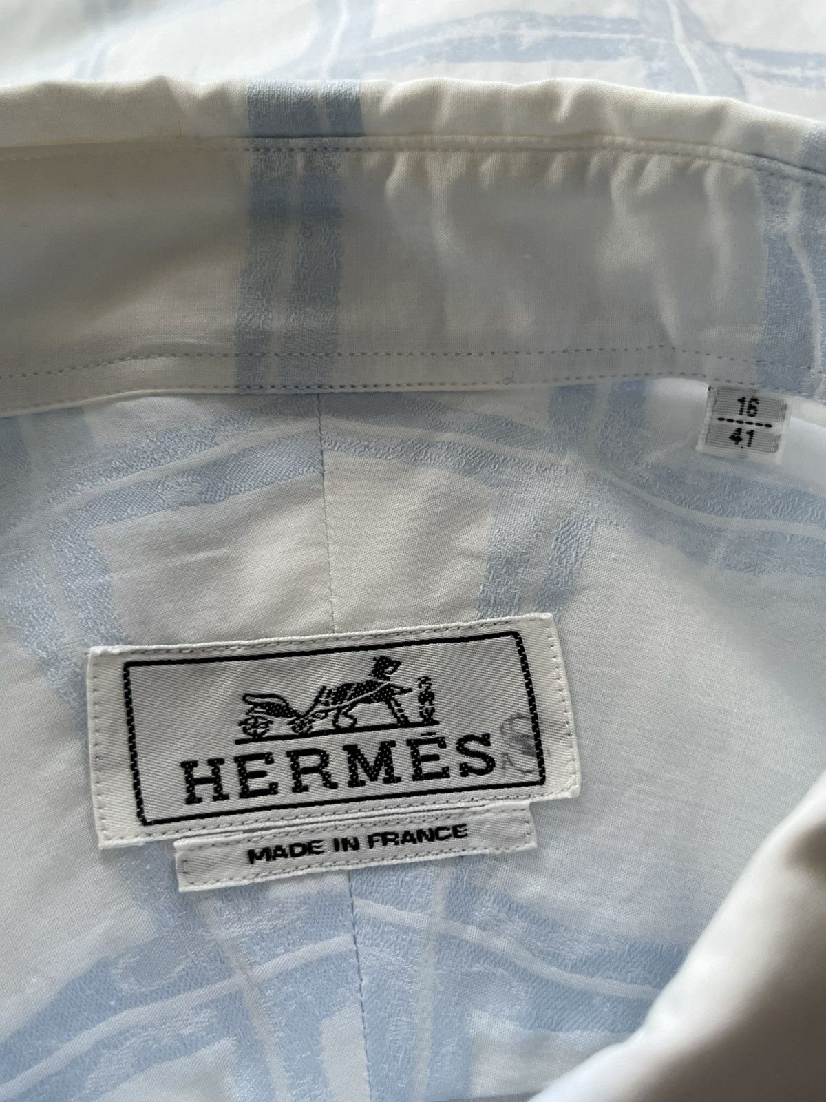 Hermes Hermes Super Runway Boxy Shirt Brand NEW w Tags Size US L / EU 52-54 / 3 - 3 Thumbnail