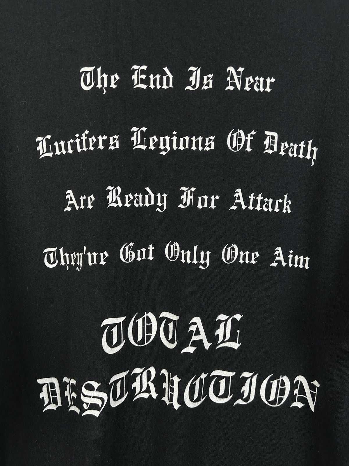 Band Tees Vintage Destruction Sentence Of Death Metal Long Sleeve L/XL Size US XL / EU 56 / 4 - 7 Thumbnail