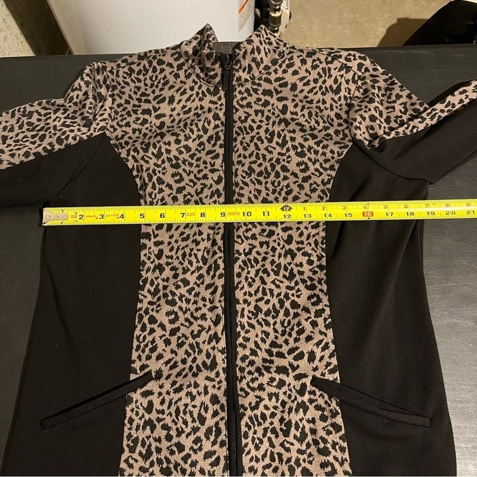 Chicos Weekends By Chicos Zip Up Leopard Print Track Jacket ~ Sz M Size M / US 6-8 / IT 42-44 - 6 Thumbnail