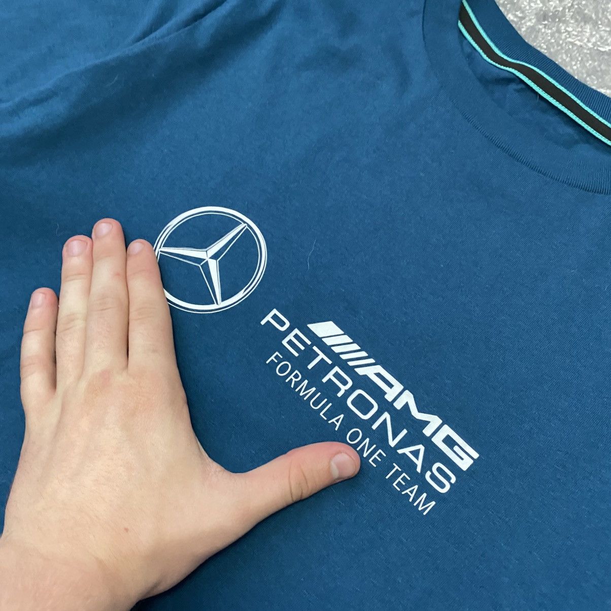 Mercedes-Benz Mens Mercedes Benz Petronas Big logo racing tee Size US M / EU 48-50 / 2 - 3 Thumbnail