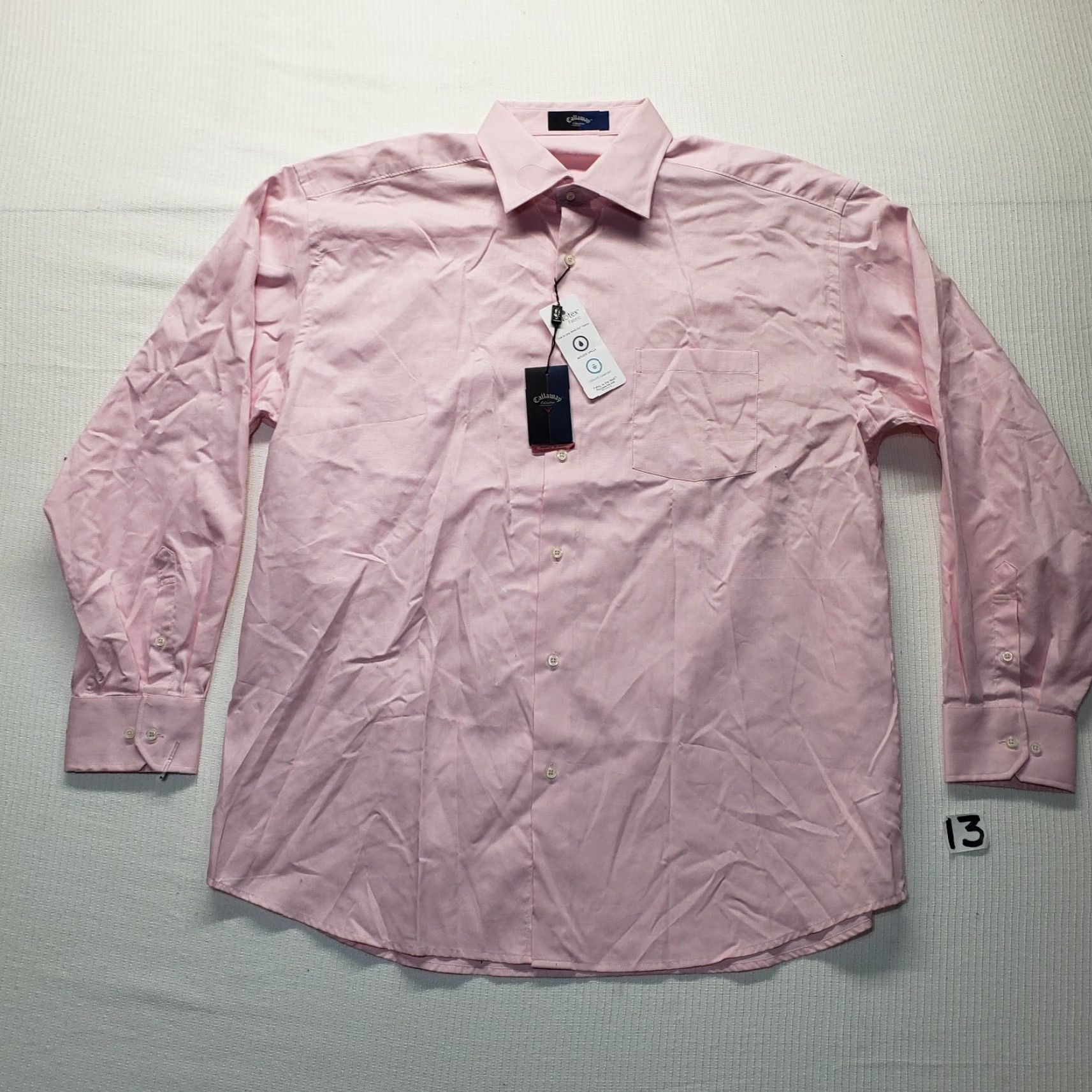 Callaway Callaway Shirt Button-Up Golf Adult Men's 2XL Pink Long Sleeve Size US XXL / EU 58 / 5 - 2 Thumbnail
