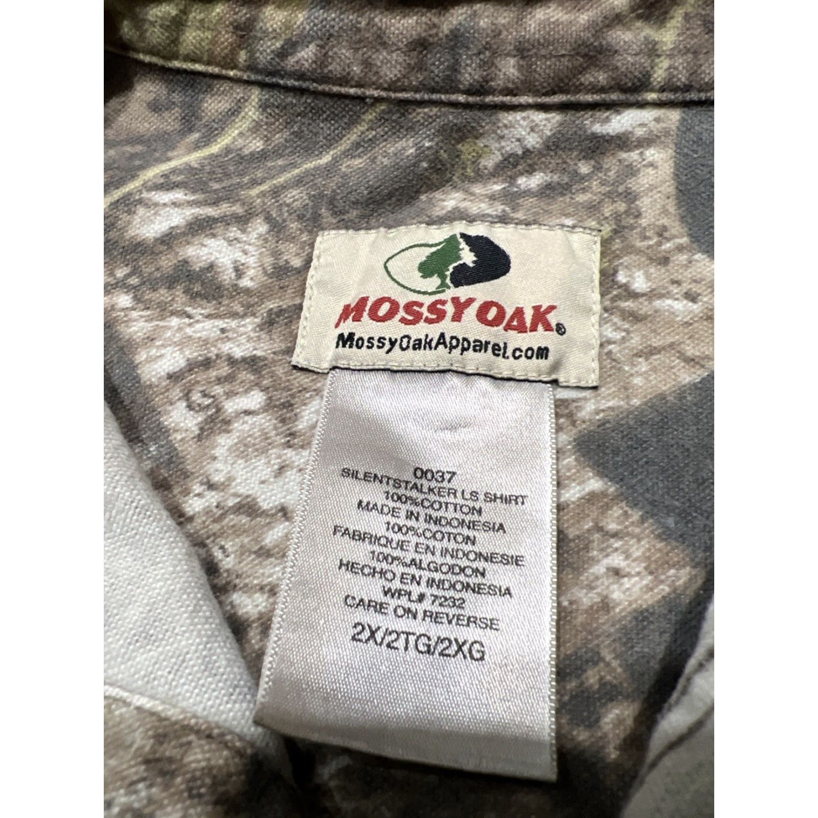 Vintage Mossy Oak Camo Button-Up Shirt Mens 2XL Brown Outdoor Hunting Size US XXL / EU 58 / 5 - 6 Thumbnail