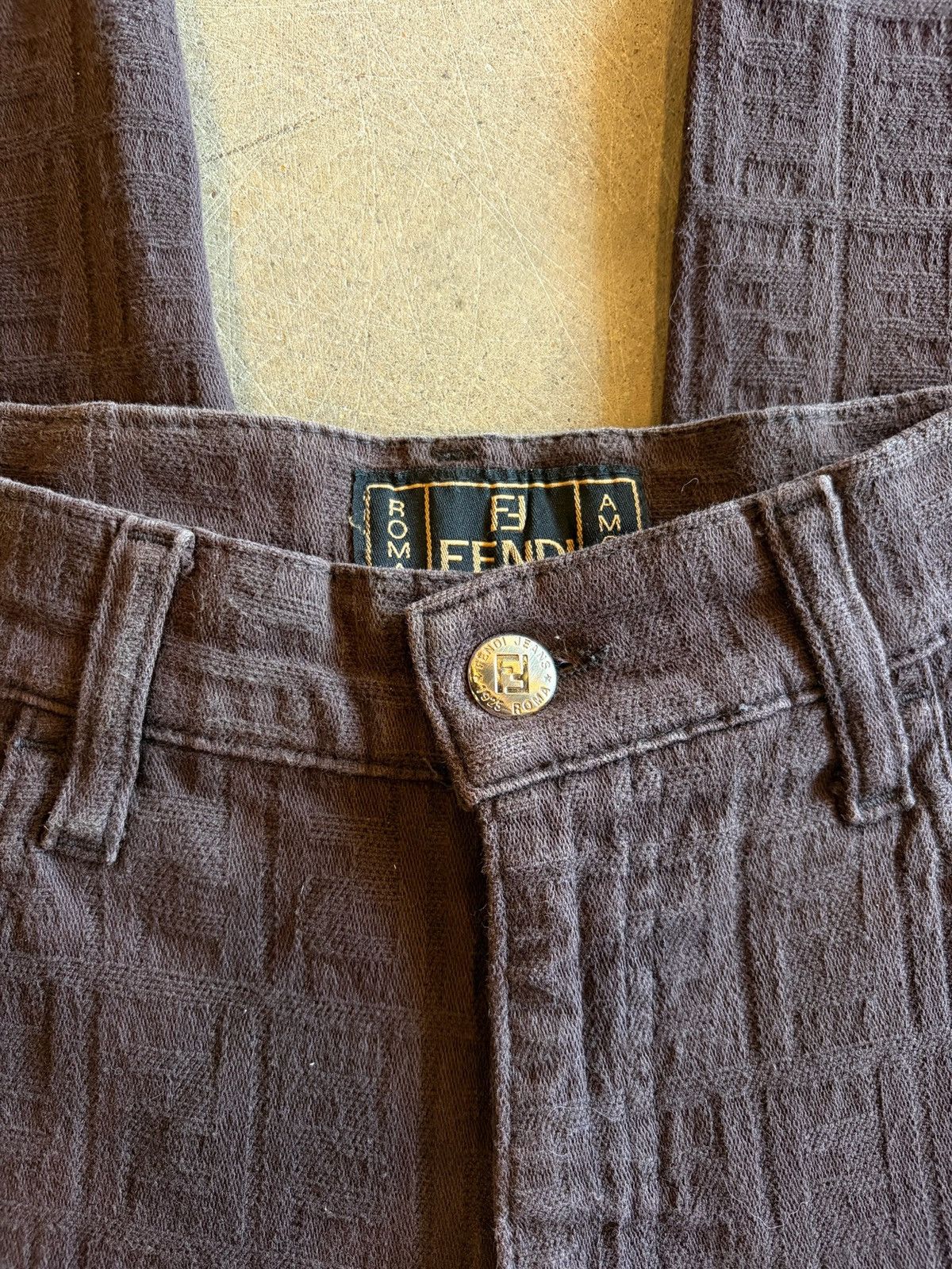 Fendi Vintage Fendi Pants Monogram Size 31" - 9 Thumbnail