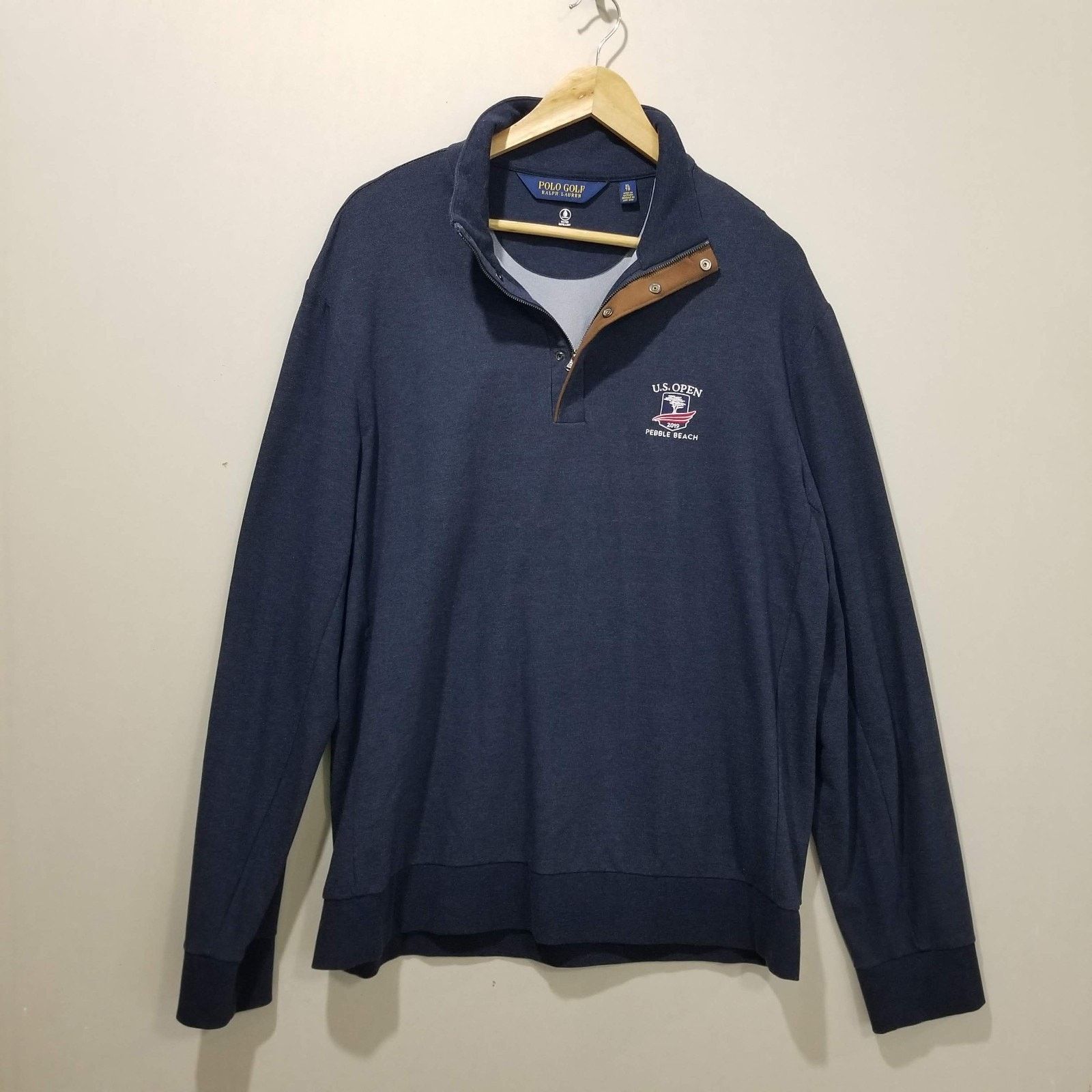 Polo Ralph Lauren Polo Golf Ralph Lauren Pullover XL Navy US Open Pebble Beach Size US XL / EU 56 / 4 - 12 Thumbnail