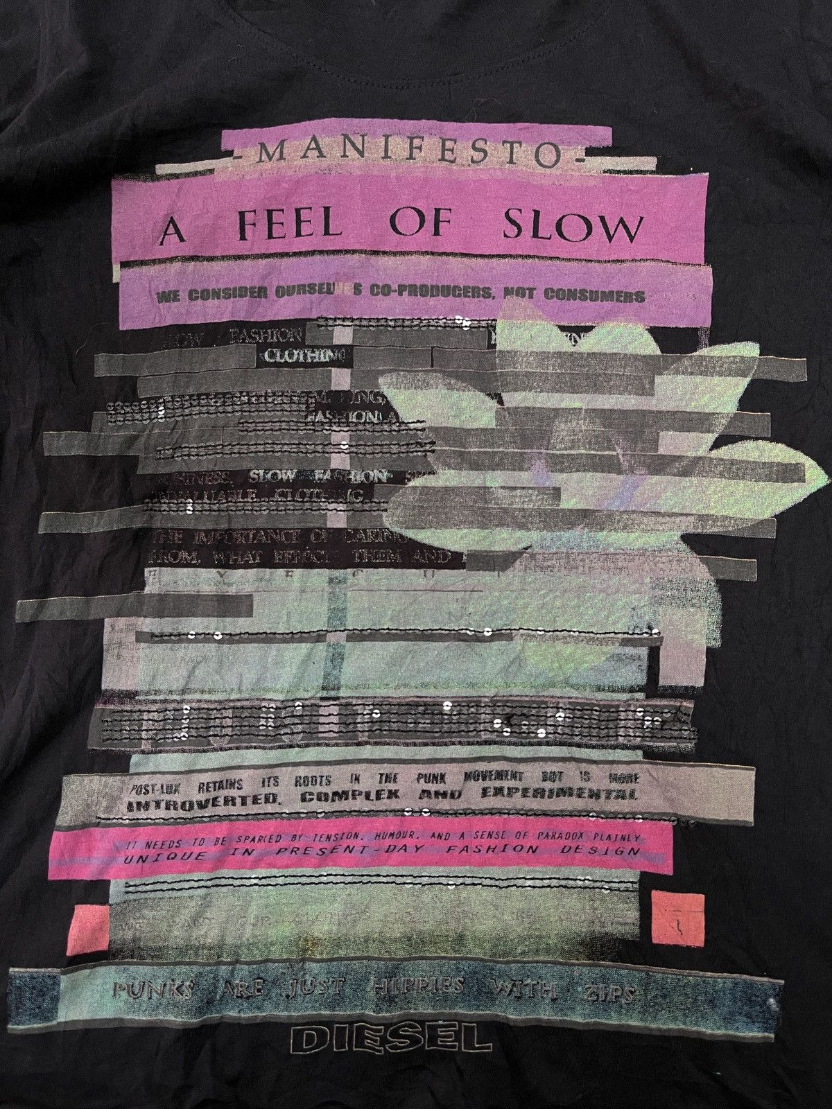 Diesel Diesel Seditionaries Punk Poem Quotes Junya Watanabe Style Size S / US 4 / IT 40 - 3 Thumbnail
