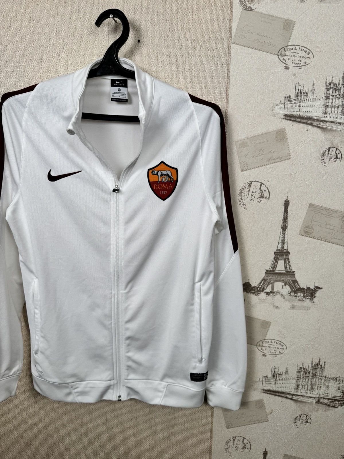 Nike Vintage Nike AS Roma Jacket Socer Full Zip Track M Blokecore Size US M / EU 48-50 / 2 - 11 Thumbnail