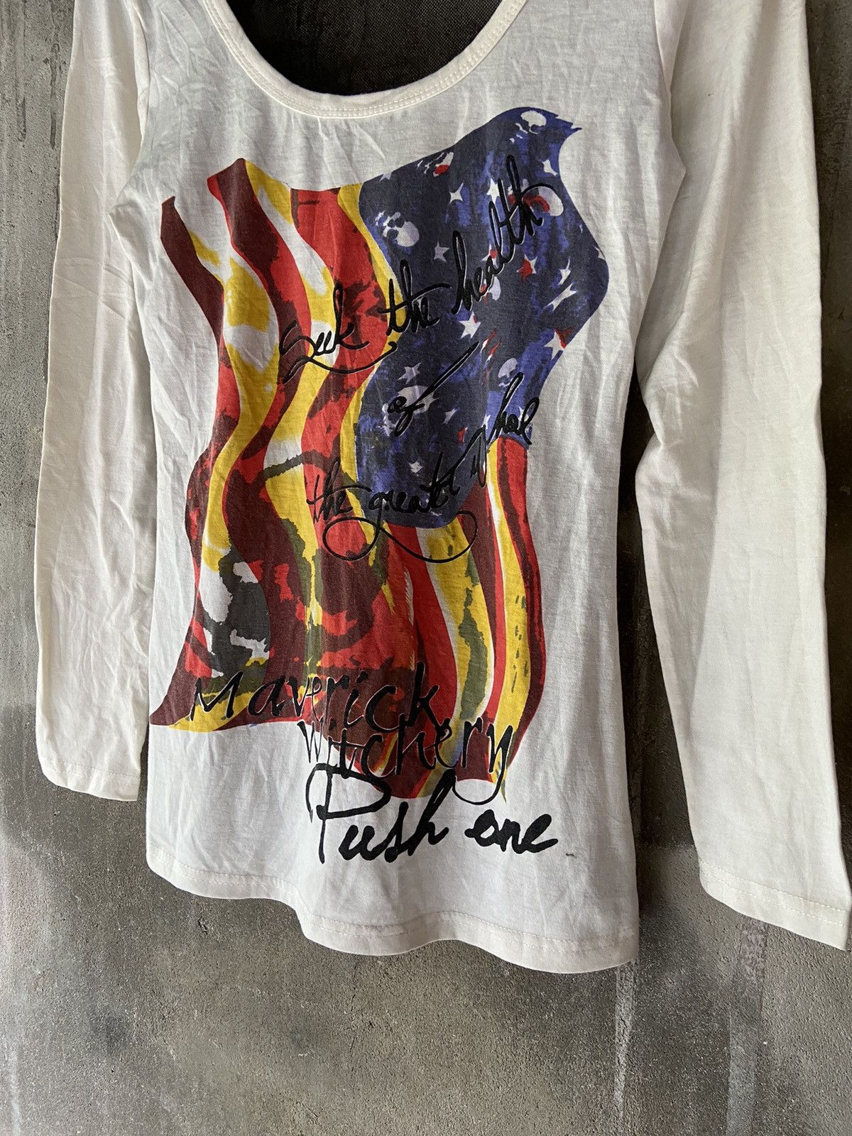 Beauty Beast × Hysteric Glamour × Japanese Brand SEEK THE HEALTH AMERICAN FLAG LONG SLEEVE Size US S / EU 44-46 / 1 - 3 Thumbnail