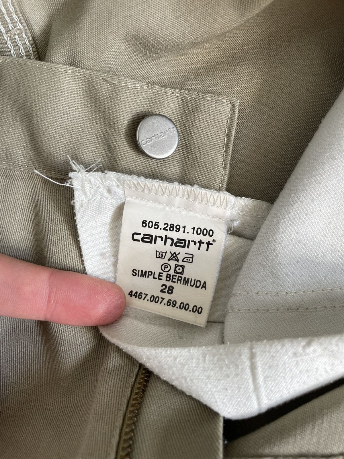 Carhartt × Vintage Vintage Carhartt Simple Bermuda Shorts With Logo Y2k Workwea Size 27" / US 4 / IT 40 - 7 Thumbnail
