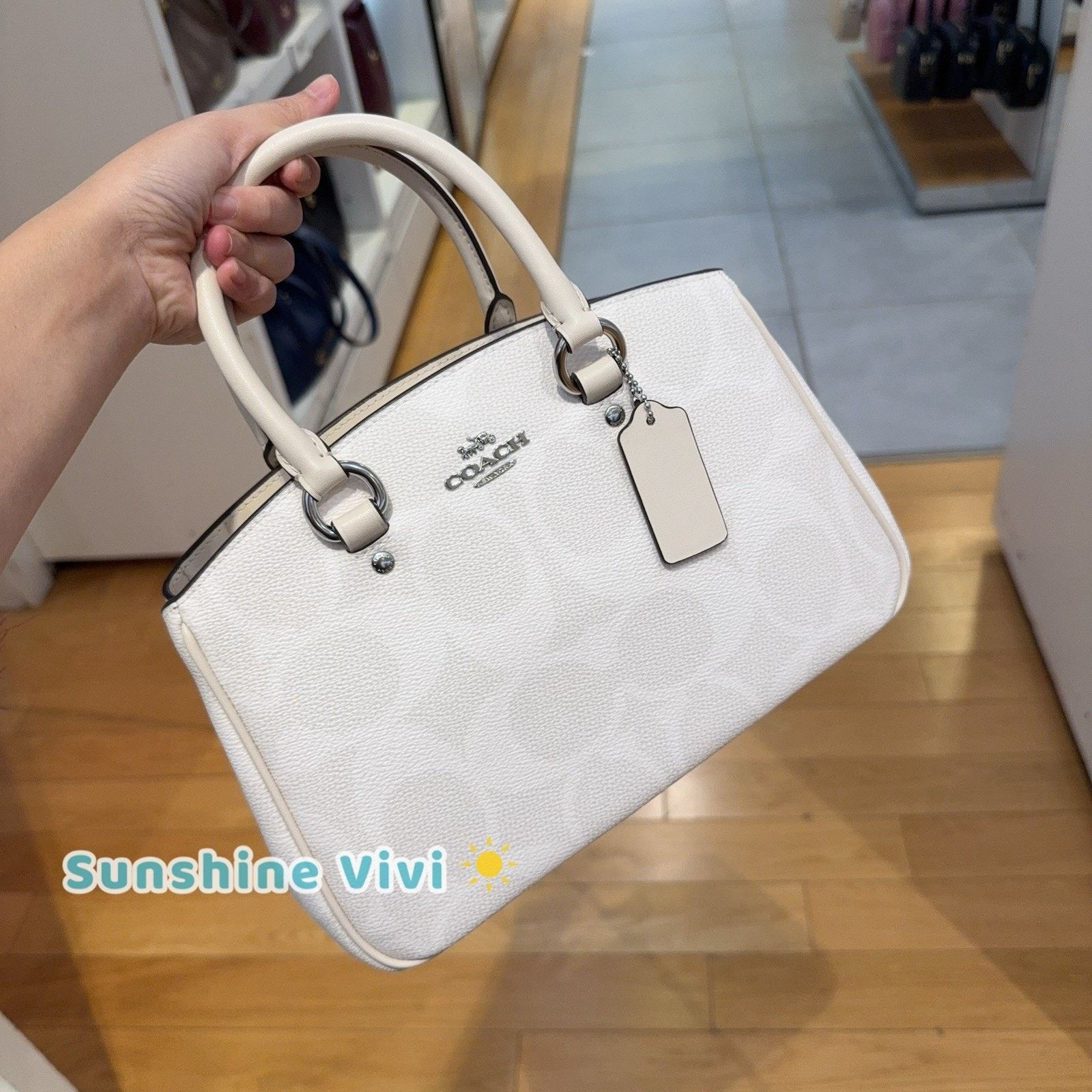 Coach NWT Coach Savannah Small Carryall Satchel Bag CAL53 Chalk Size ONE SIZE - 1 Thumbnail