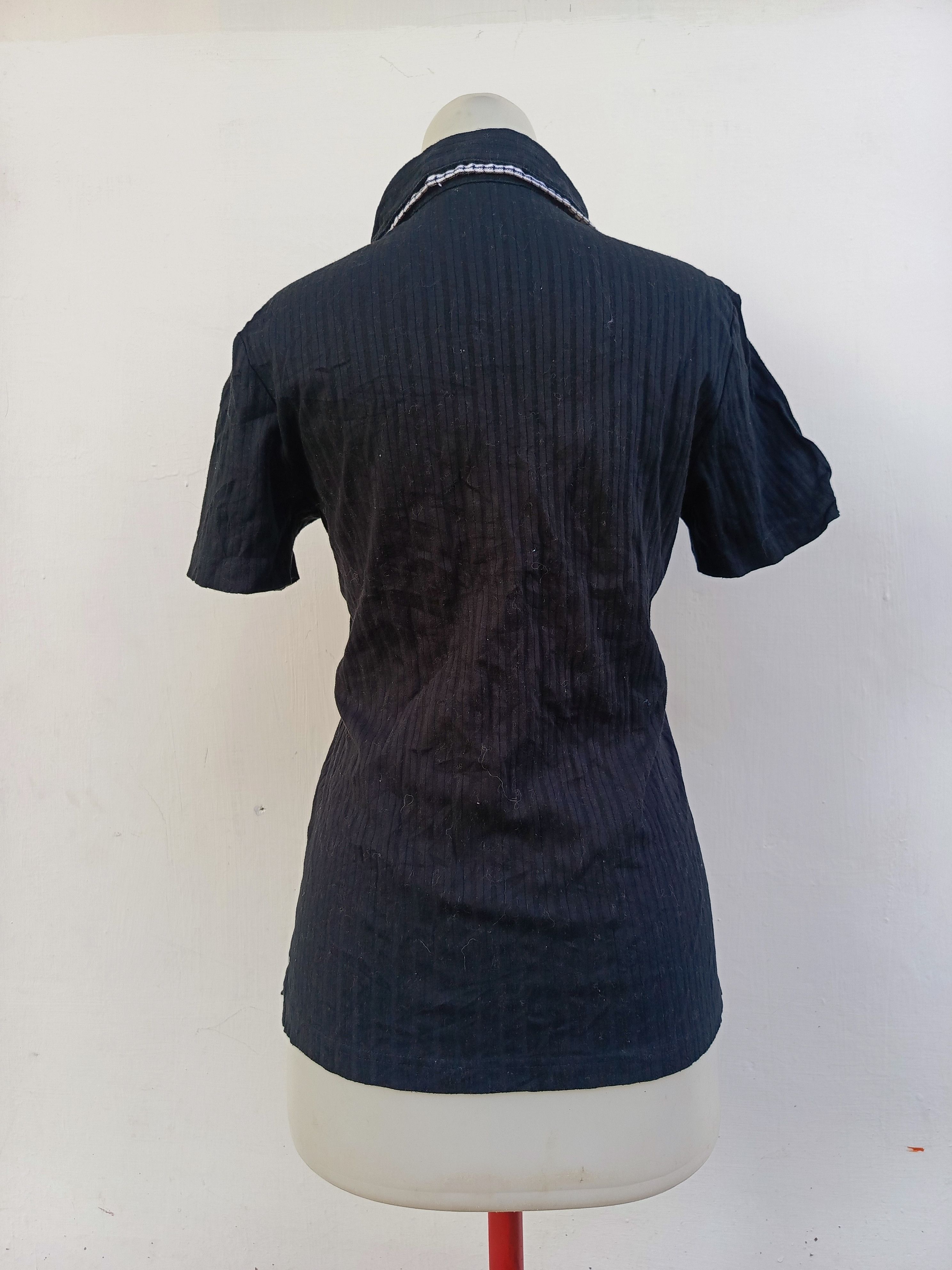 Japanese Brand Junmen Polo Top — Japanese Archive — NVMBER17 Size M / US 6-8 / IT 42-44 - 4 Thumbnail