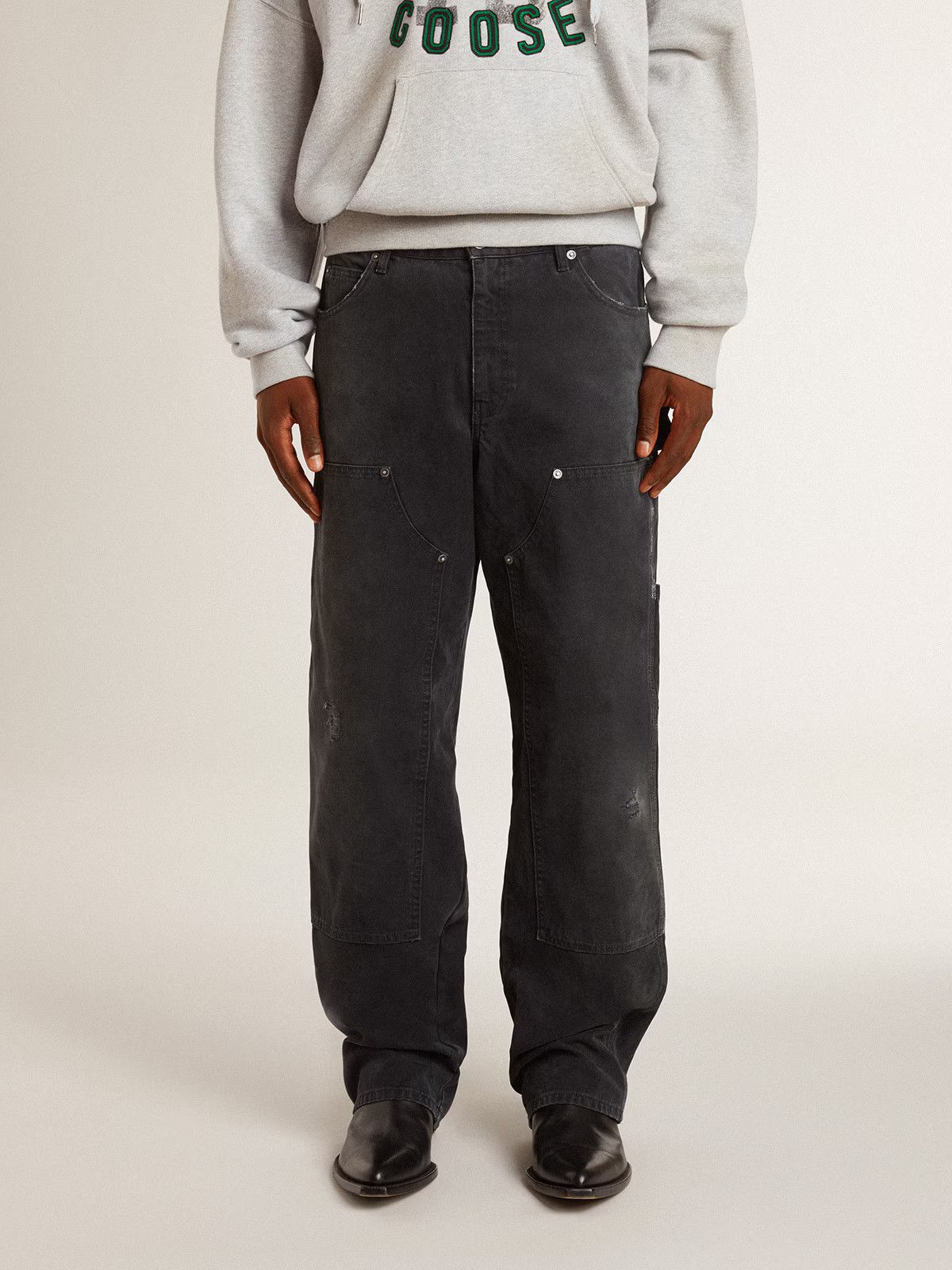 Golden Goose o1s22i1n1224 Painter Pant in Black Size US 36 / EU 52 - 2 Thumbnail