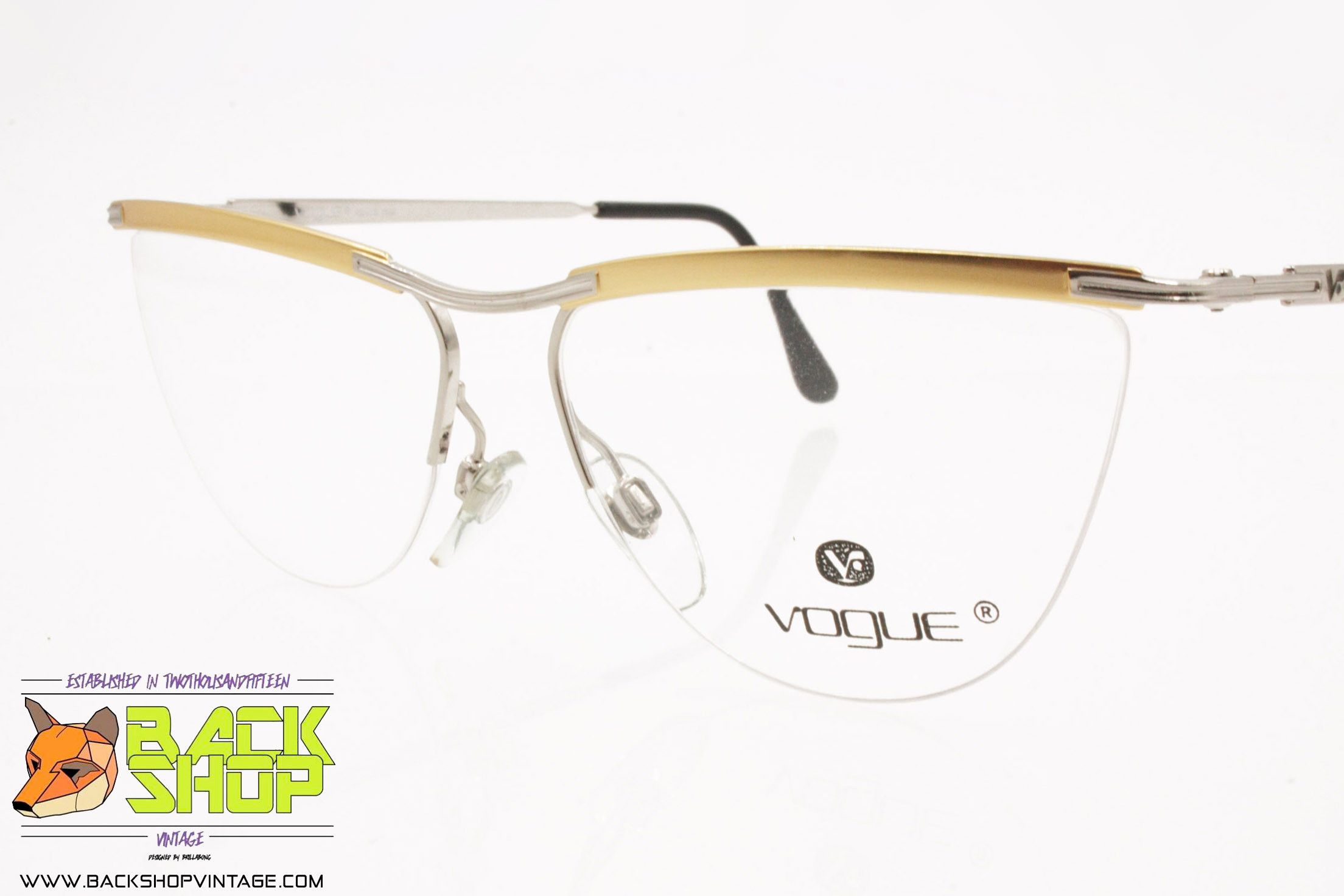image of Vogue Mod. Vo3031 Oro/arg, Vintage Eyeglass Frame, Nos in Pics, Women's