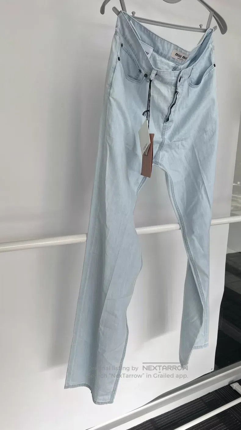 Miu Miu Miu Miu 38 Loose straight slacks Size 37" - 3 Thumbnail